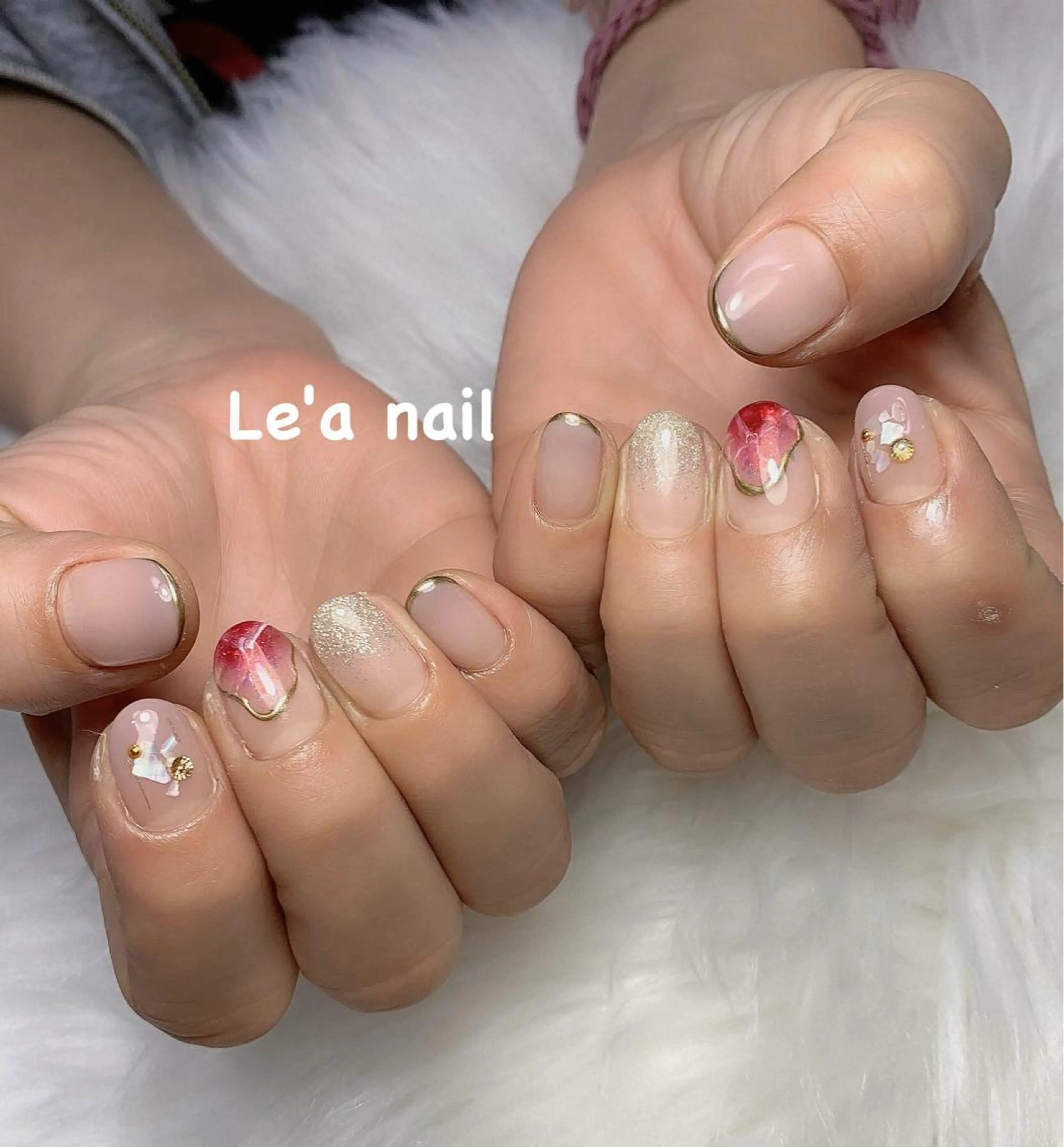 ネイル ハンドネイル 'mm所属・'mm  (ミリ) ＭＡＮＡＭＩのネイルデザイン