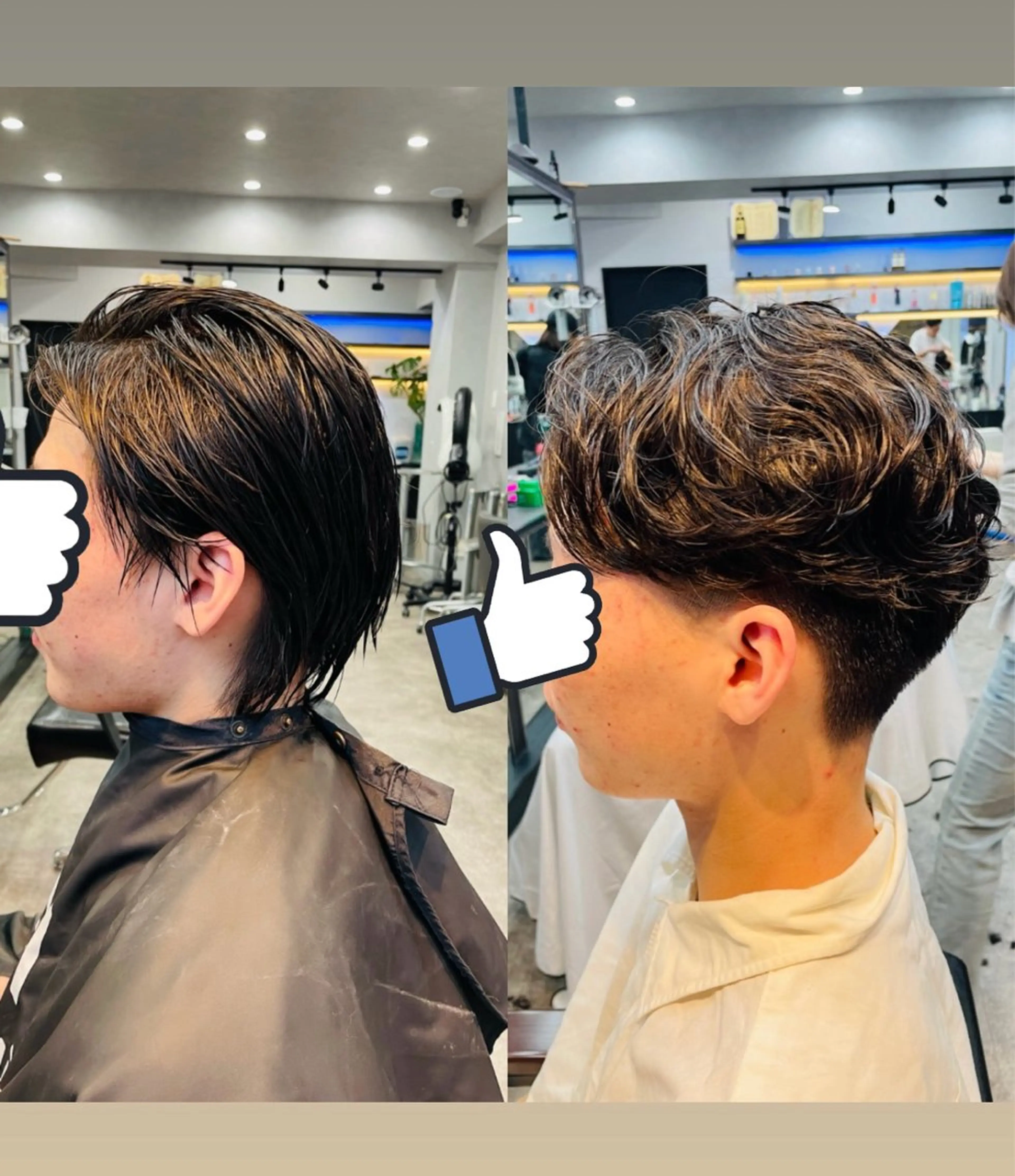 メンズカット💕とパーマ❤️の写真