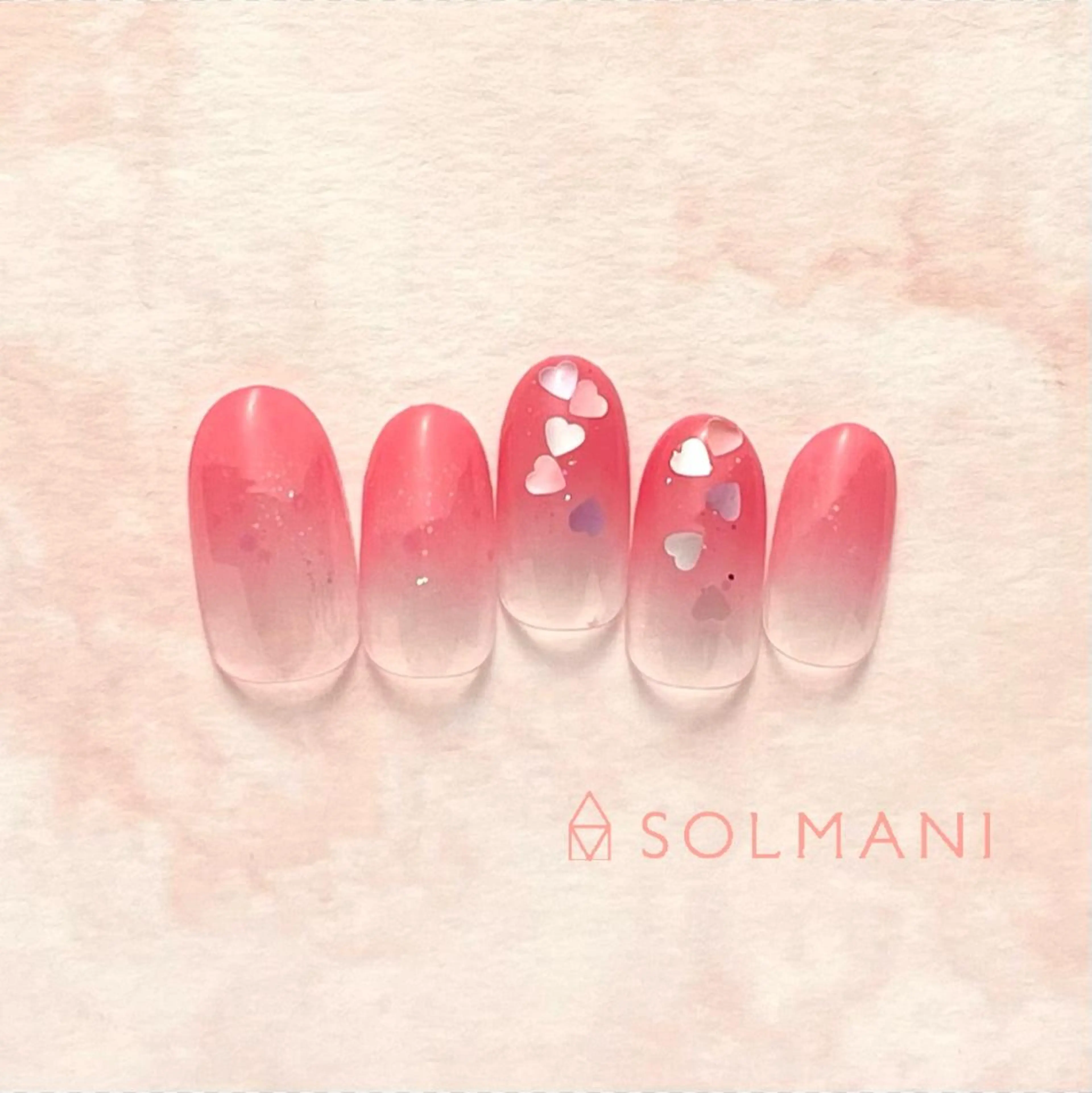 ネイル ハート SOLMANI 予約担当のネイルデザイン
