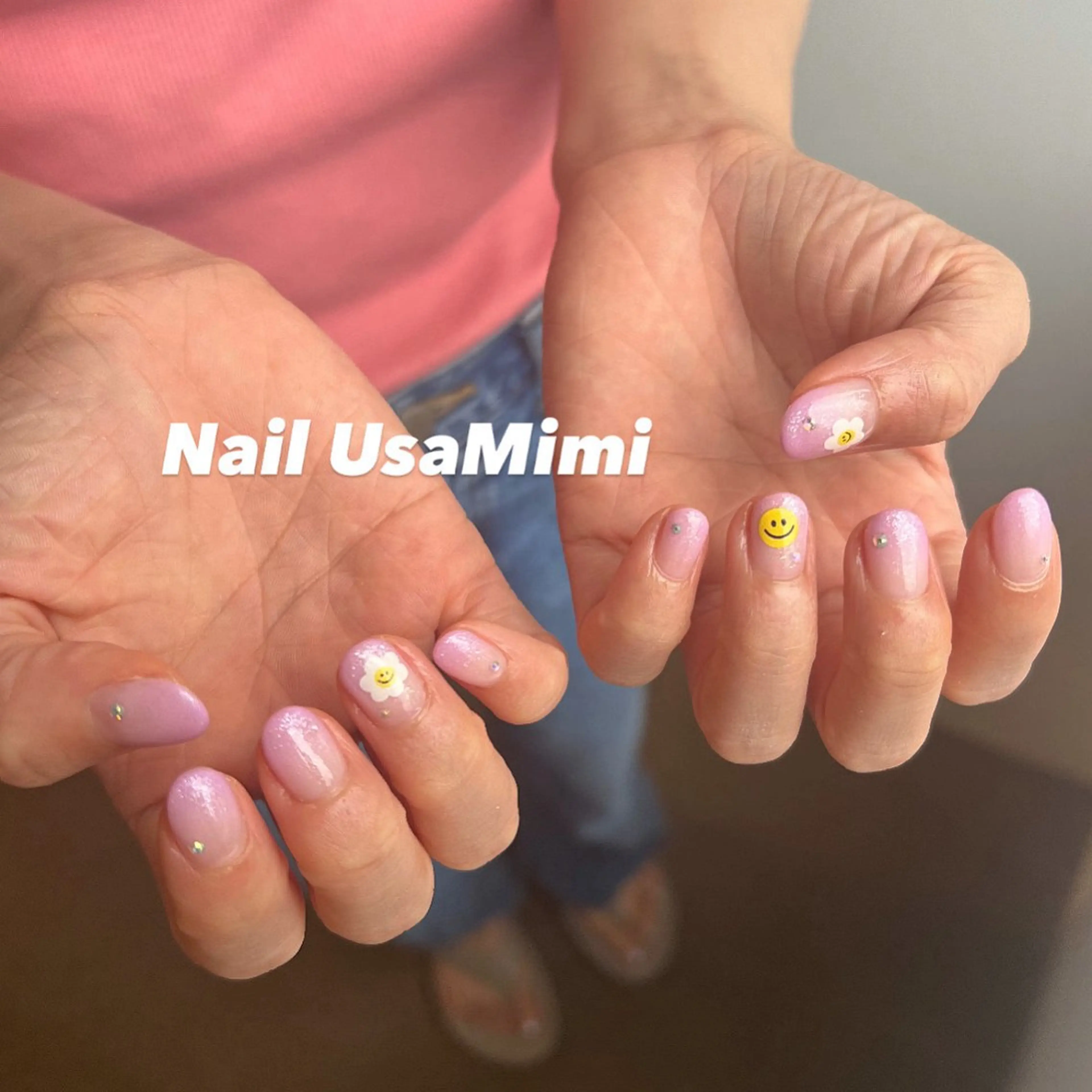 ネイル アートネイル オーロラネイル チークネイル フレンチネイル ジェルネイル 本町NailUsa Mimi RIKOのネイルデザイン