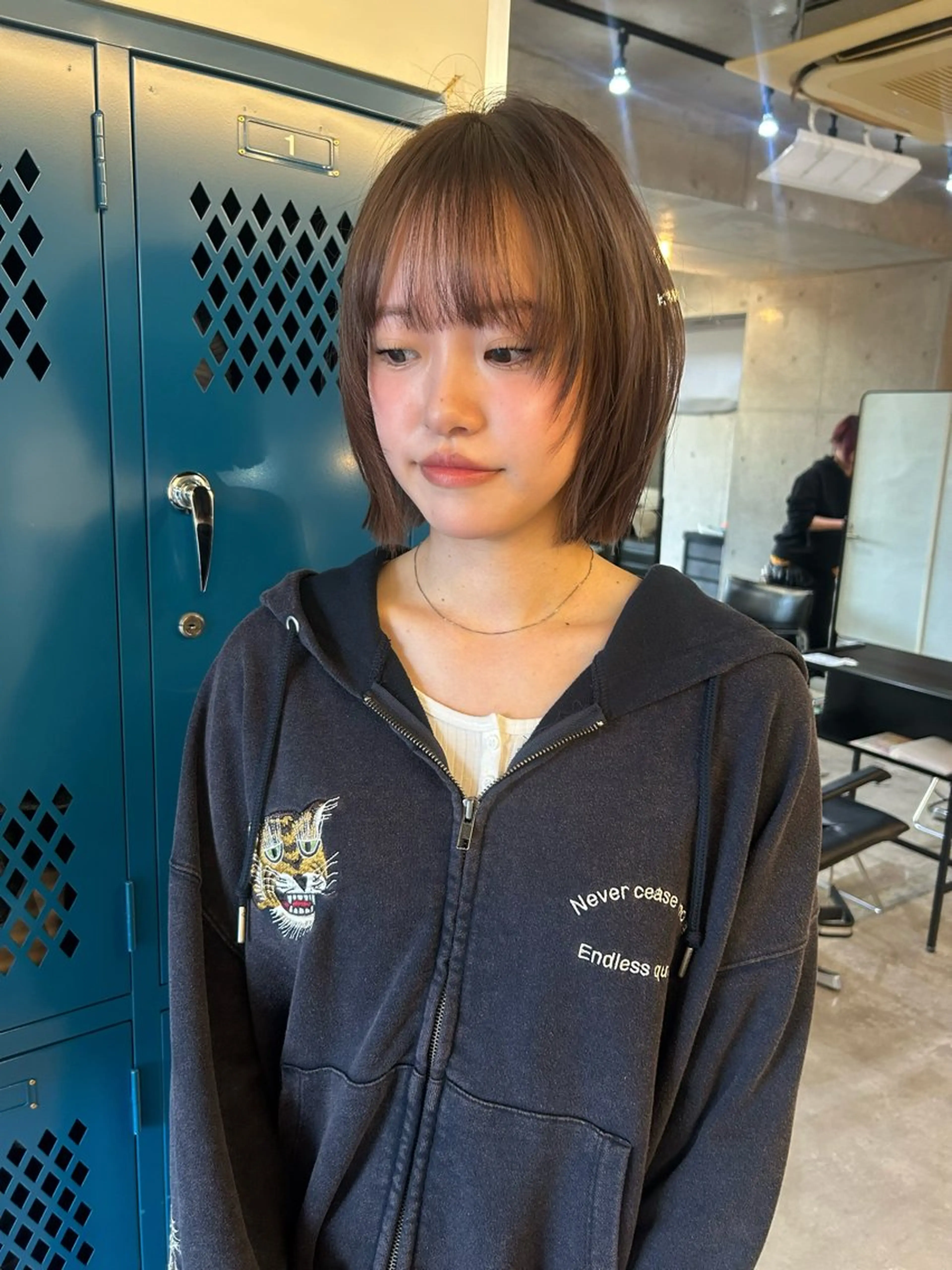ショート カラー ヘアカラー 韓国ボブ/レイヤー カット/ EMIRIのヘアスタイル