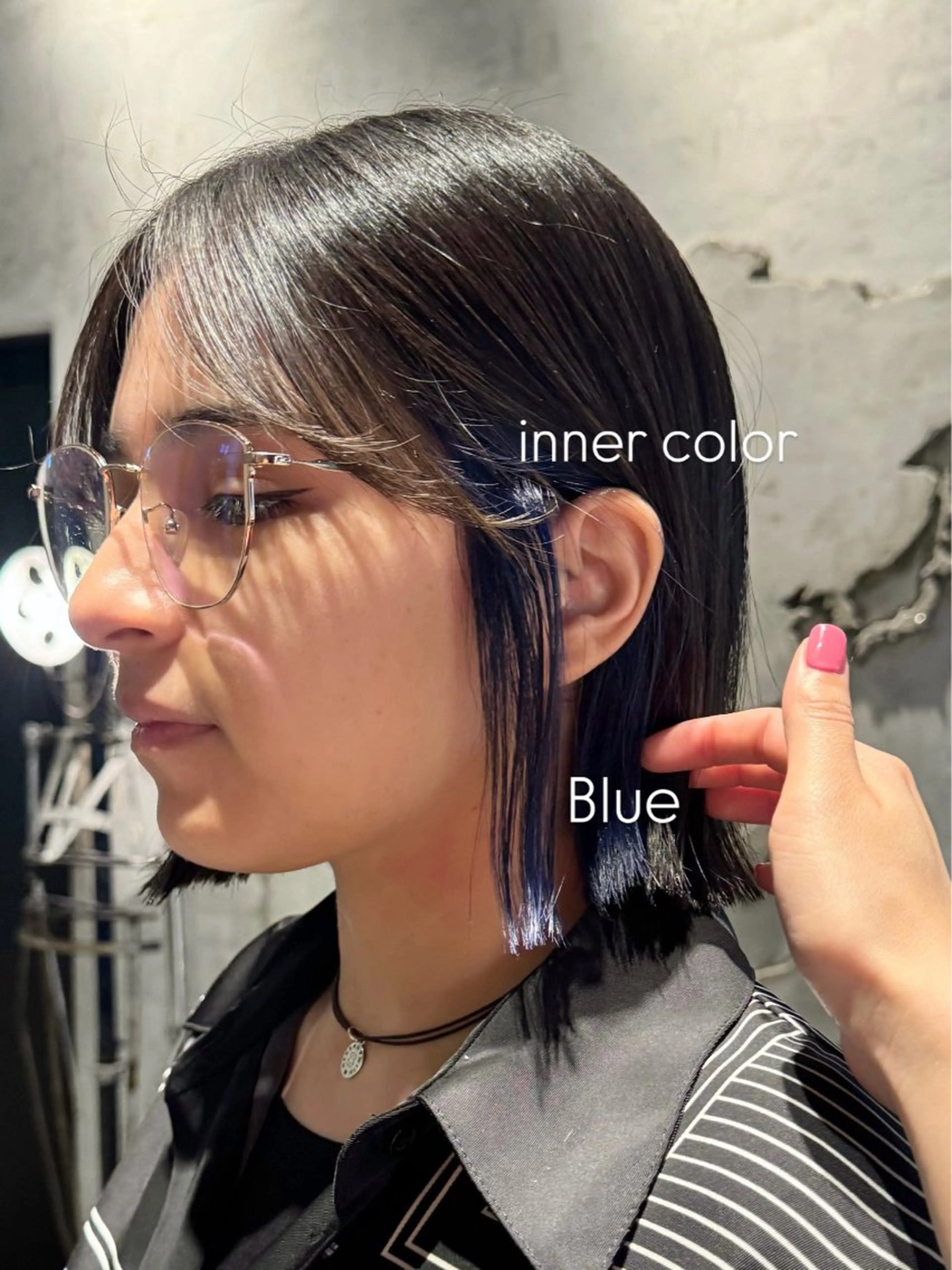 セミロング カラー ヘアアレンジ ブリーチ ダブルカラー ブリーチなしカラー ボブ 似合わせカット/ダブ ルカラー💫AINAのヘアスタイル