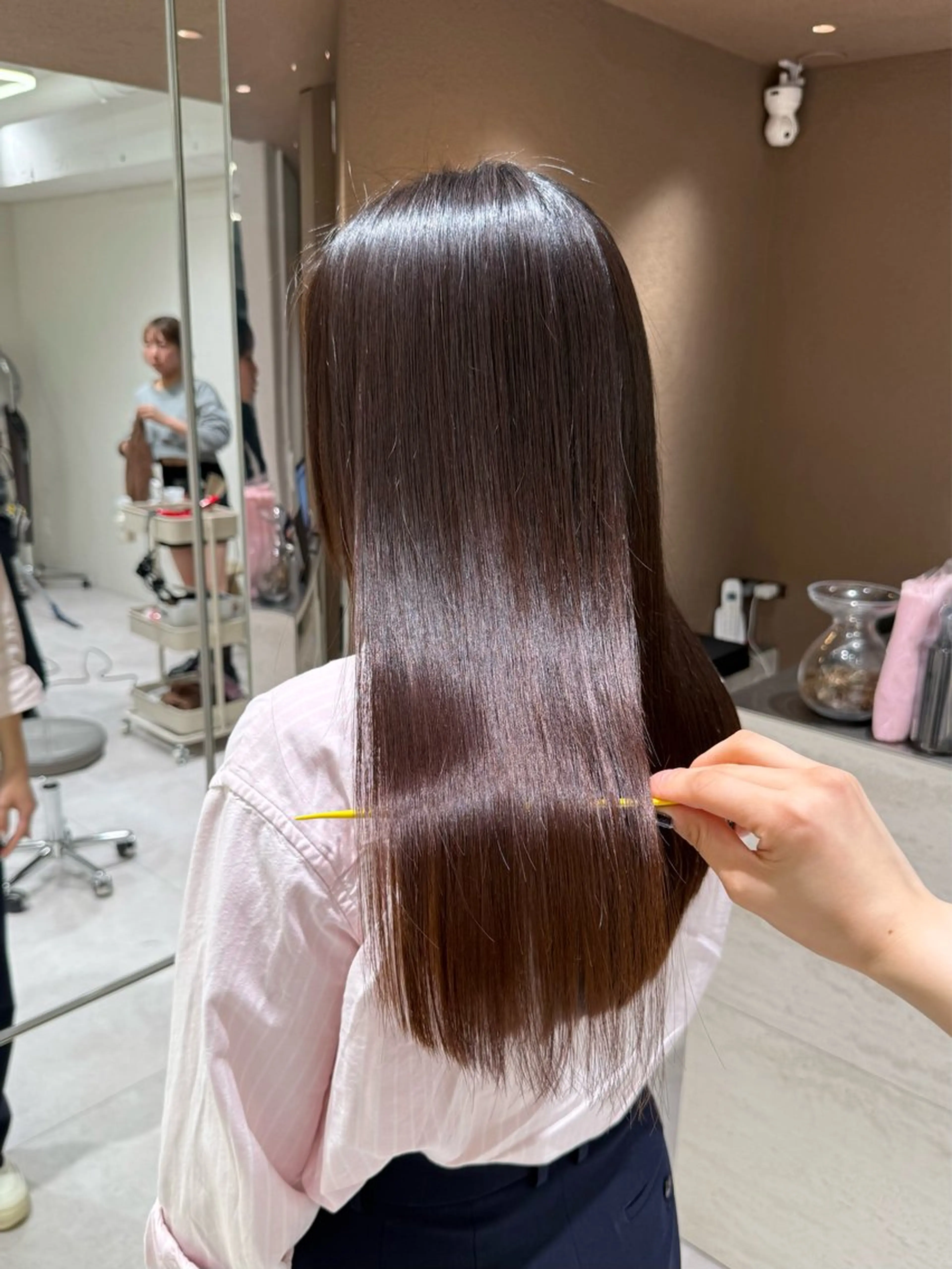 ロング カット 縮毛矯正 トリートメント 🌟透明感カラー🌟 恵比寿/sayuのヘアスタイル