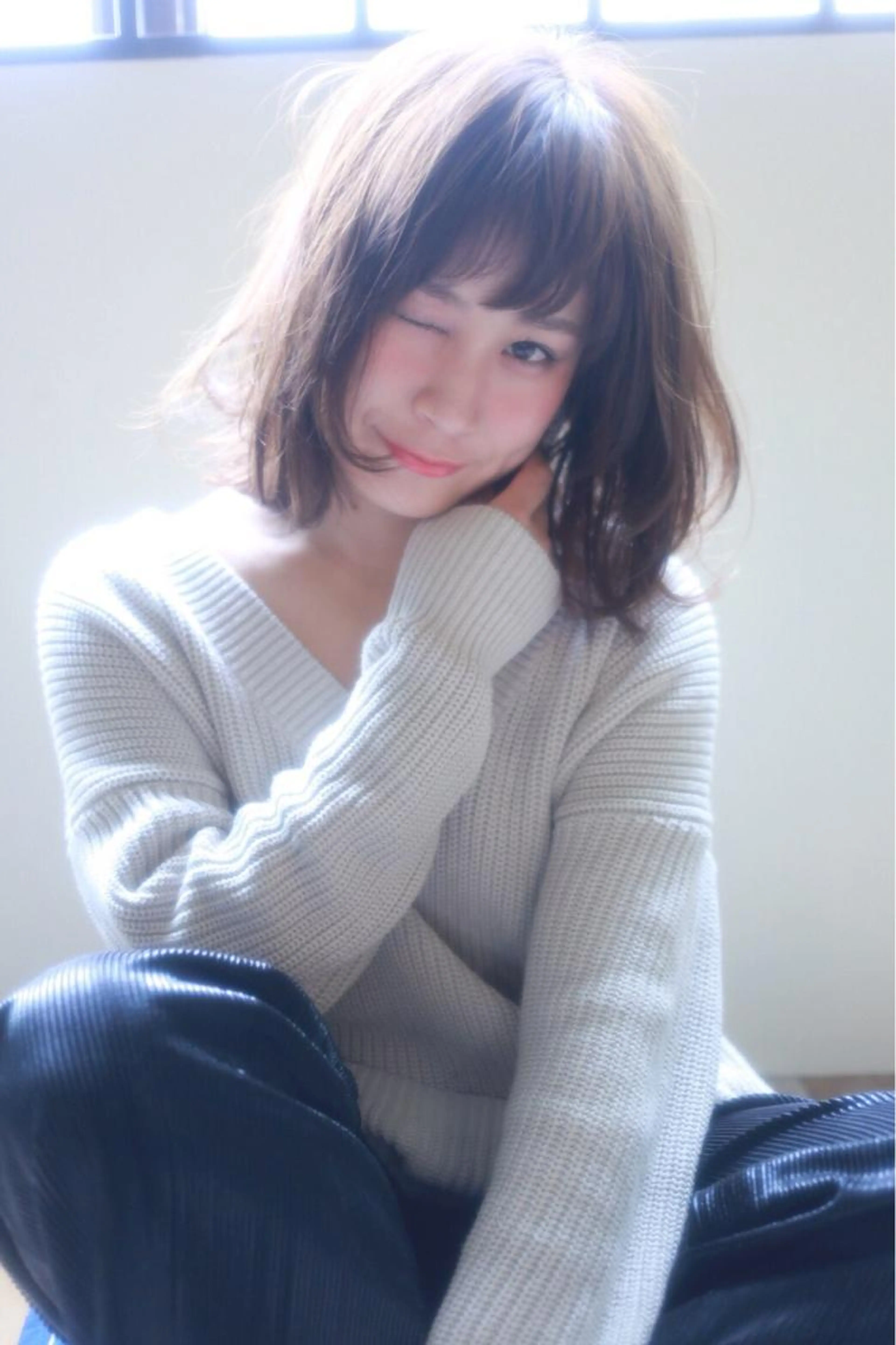 ✨【人気No. 1】✨小顔カット+透明感カラー +ヒアルロン酸トリートメントの写真