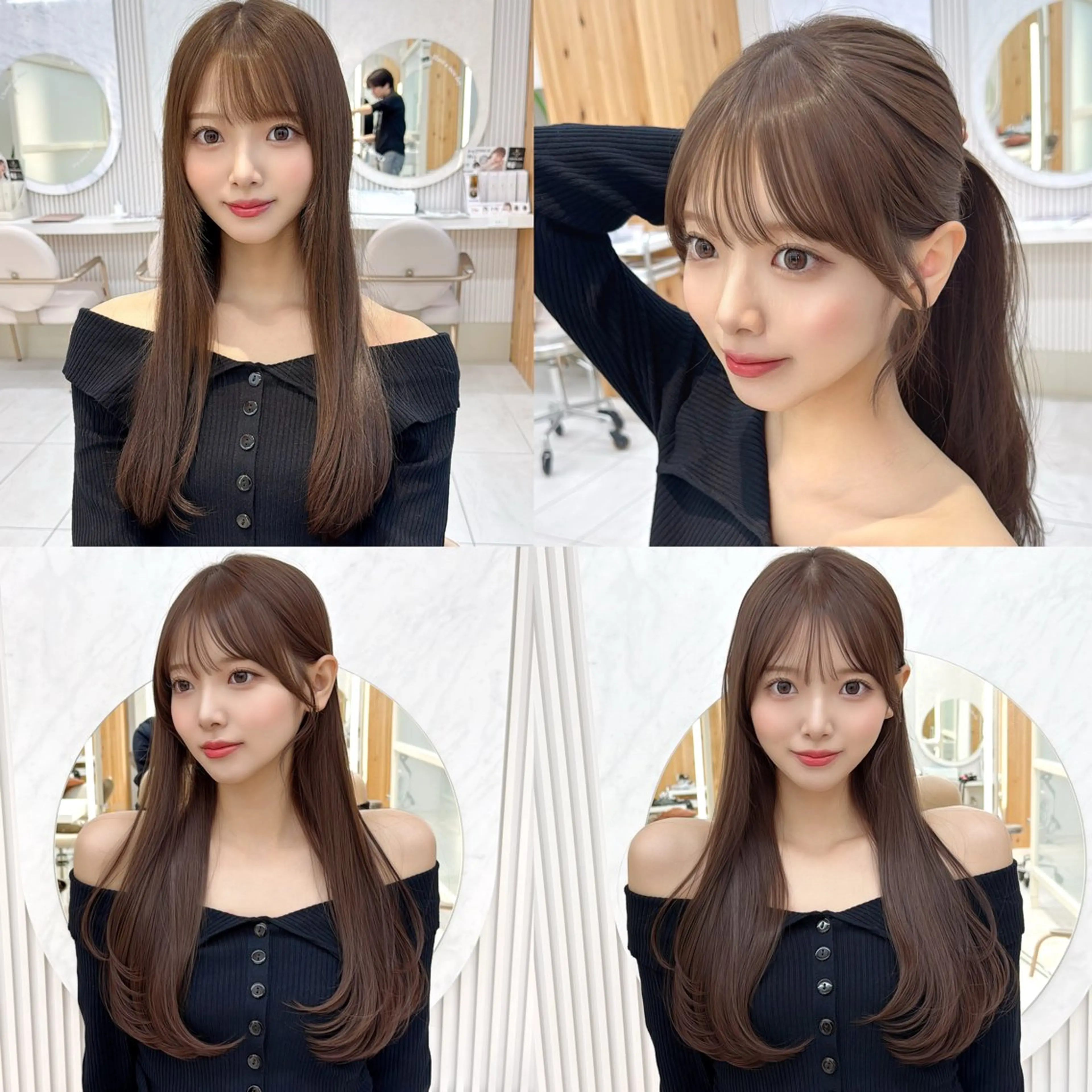 ロング レイヤーカット/ 顔まわり/アオイのヘアスタイル