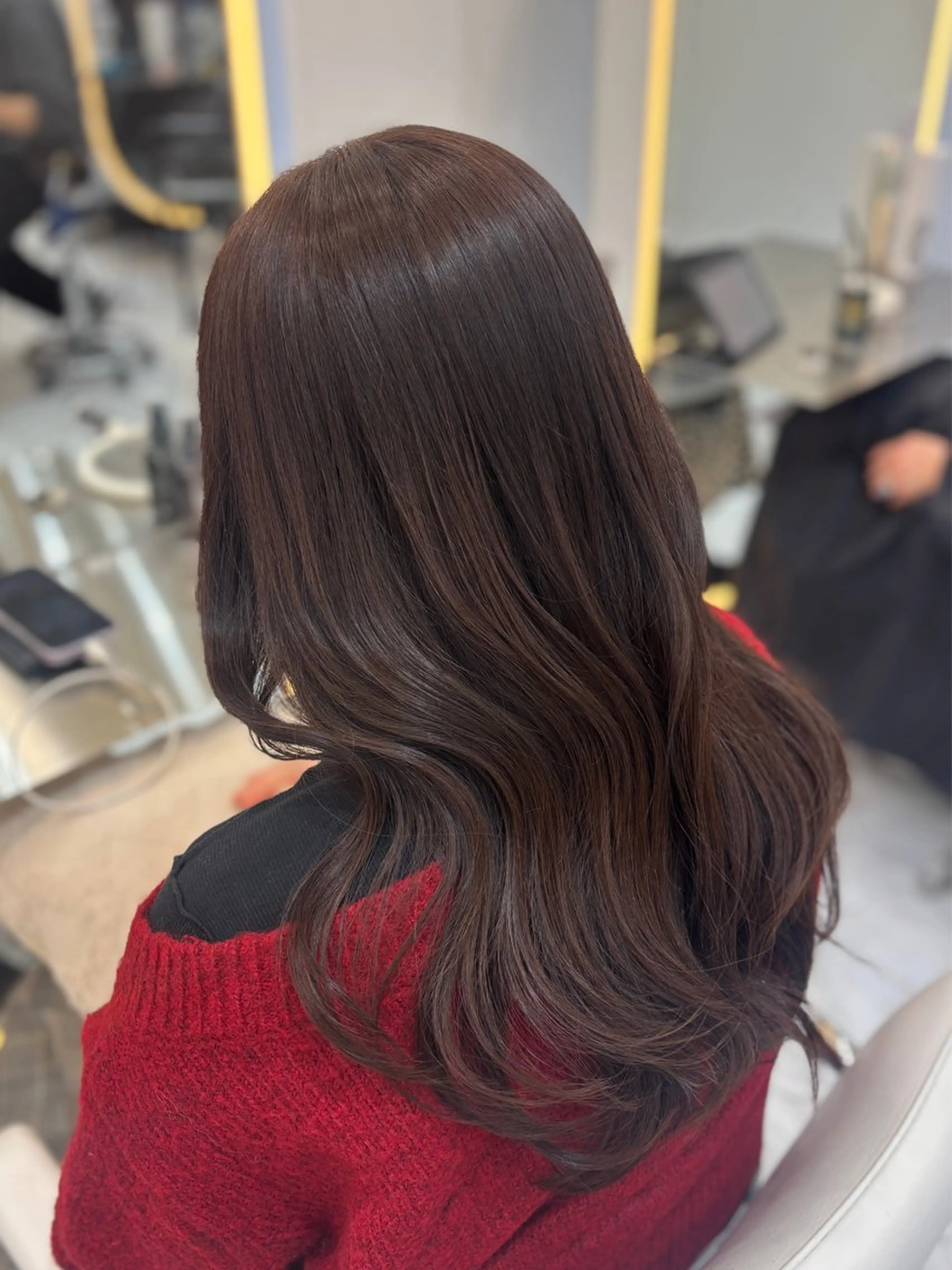 ミディアム トリートメント カット ヘアカラー トリートメント 韓国ヘア/レイヤー/ 艶髪/ASAKA🤍のヘアスタイル