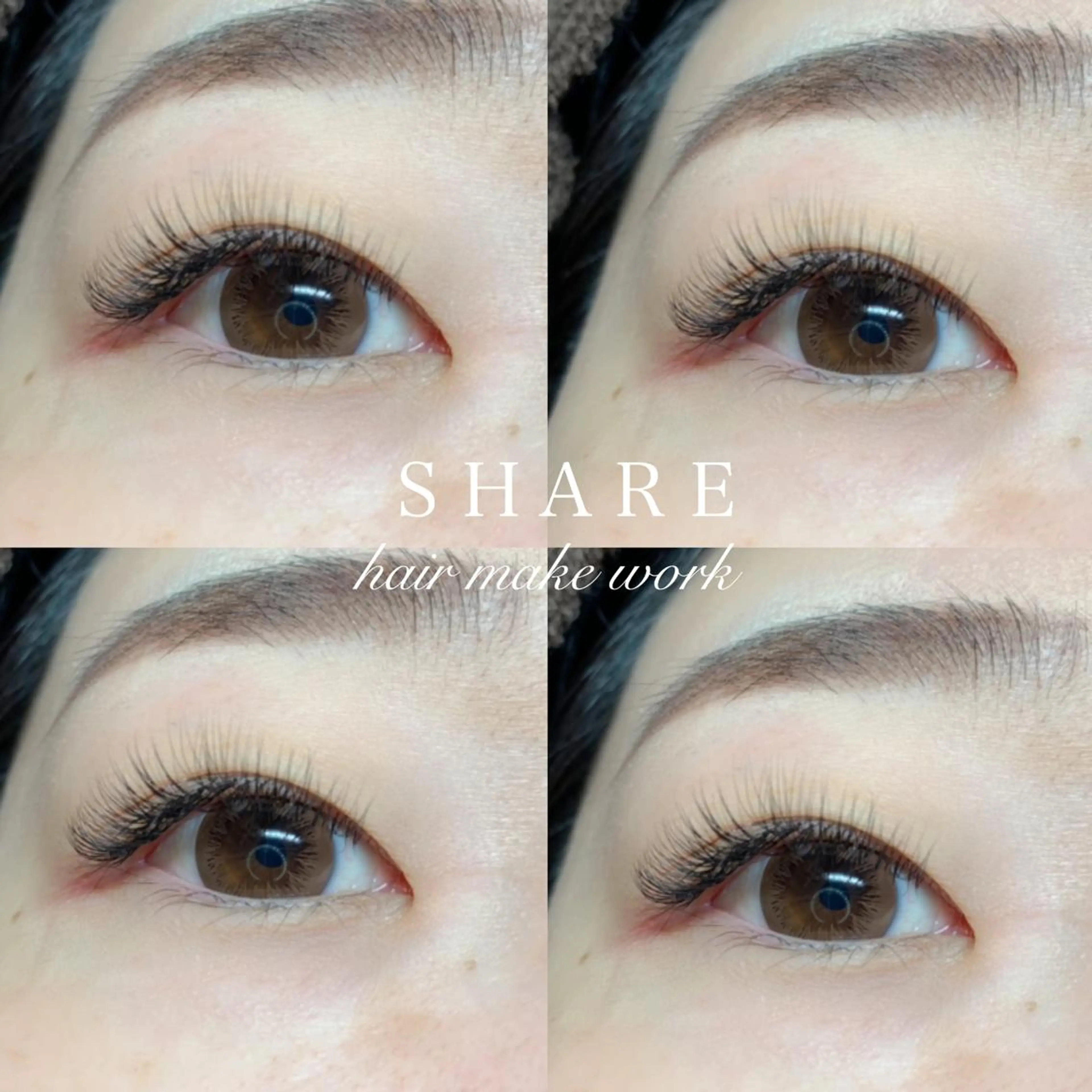 マツエク・マツパ フラットラッシュ ナチュラル ボリュームラッシュ ＳＨＡＲＥ所属・正箱 真紗美の眉毛・アイブロウイメージ