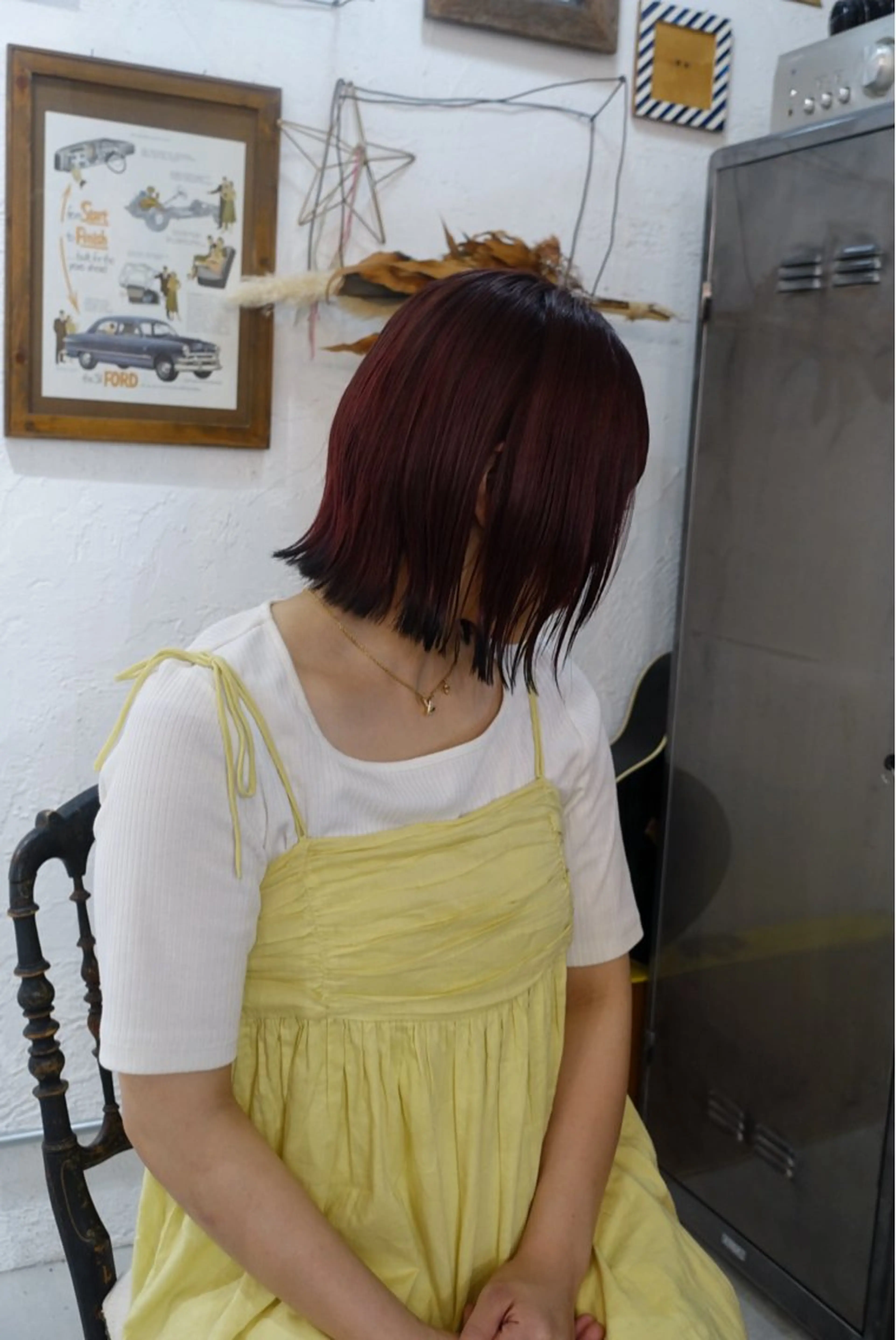 ミディアム 長尾 空稜のヘアスタイル