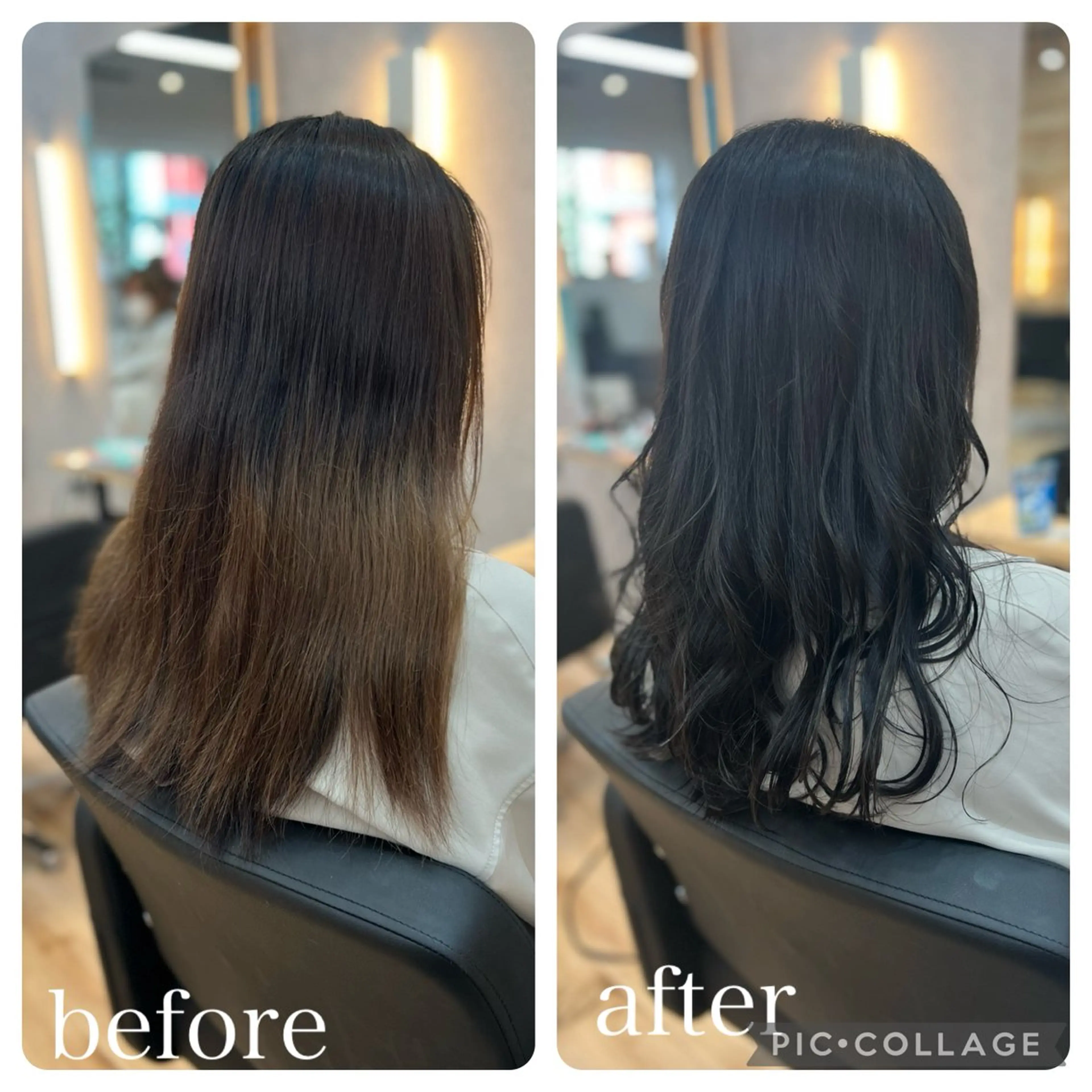 ロング カット ヘアカラー トリートメント Aguhair milo森山知幸のヘアスタイル