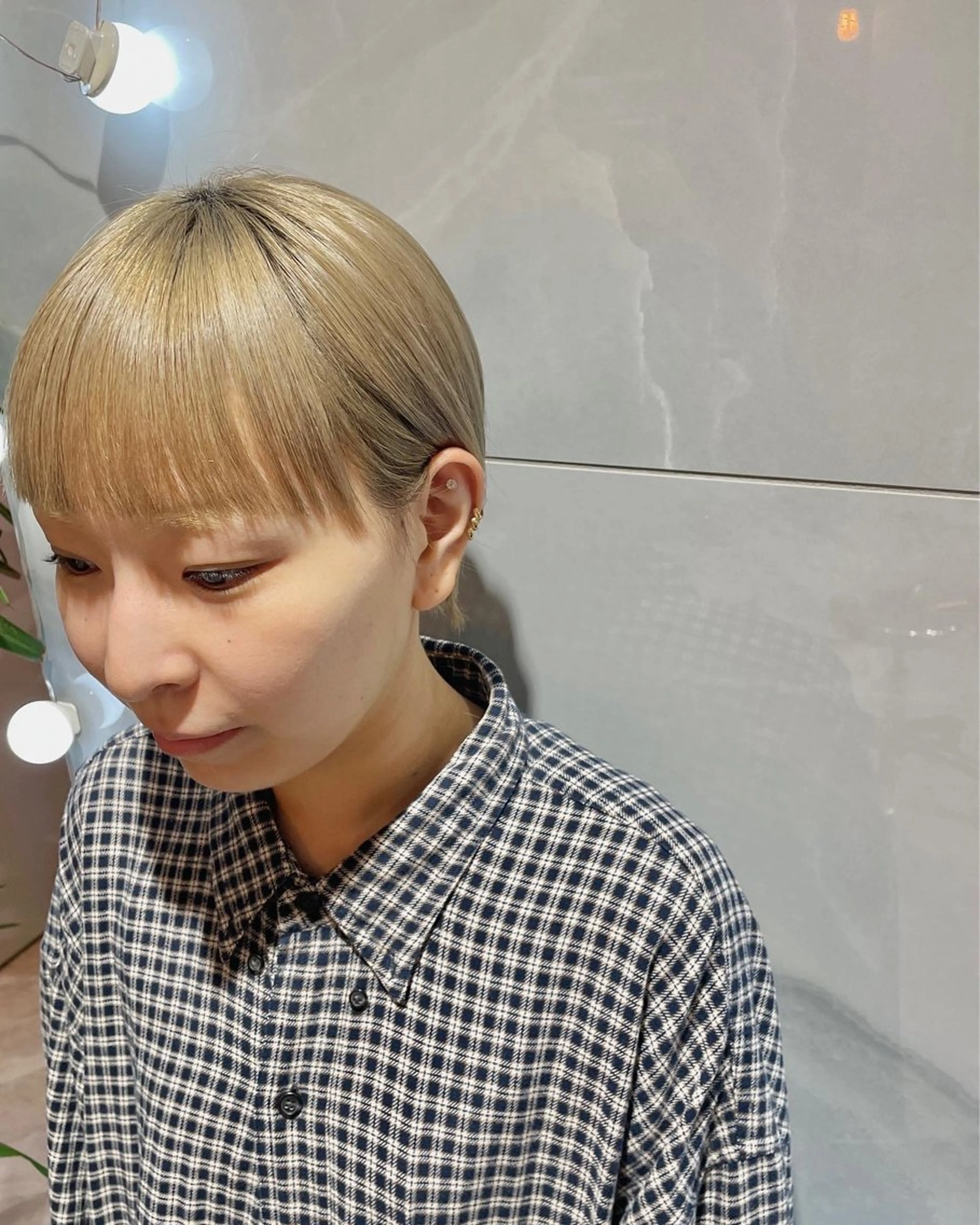 ショート サイドバング ワイドバング カット ショート 嶋津祥希のヘアスタイル