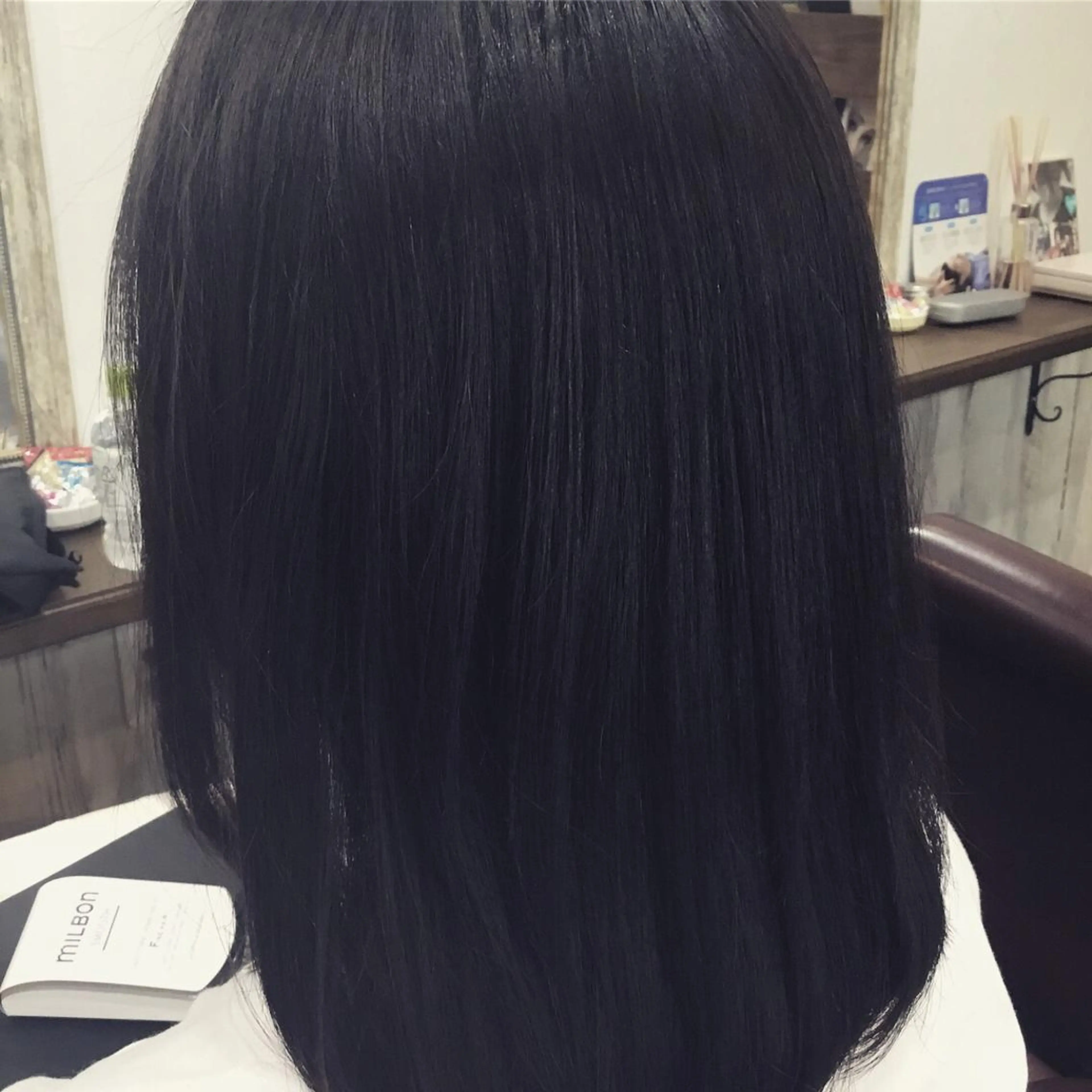 ミディアム カラー パーマ 金崎 新吾のヘアスタイル