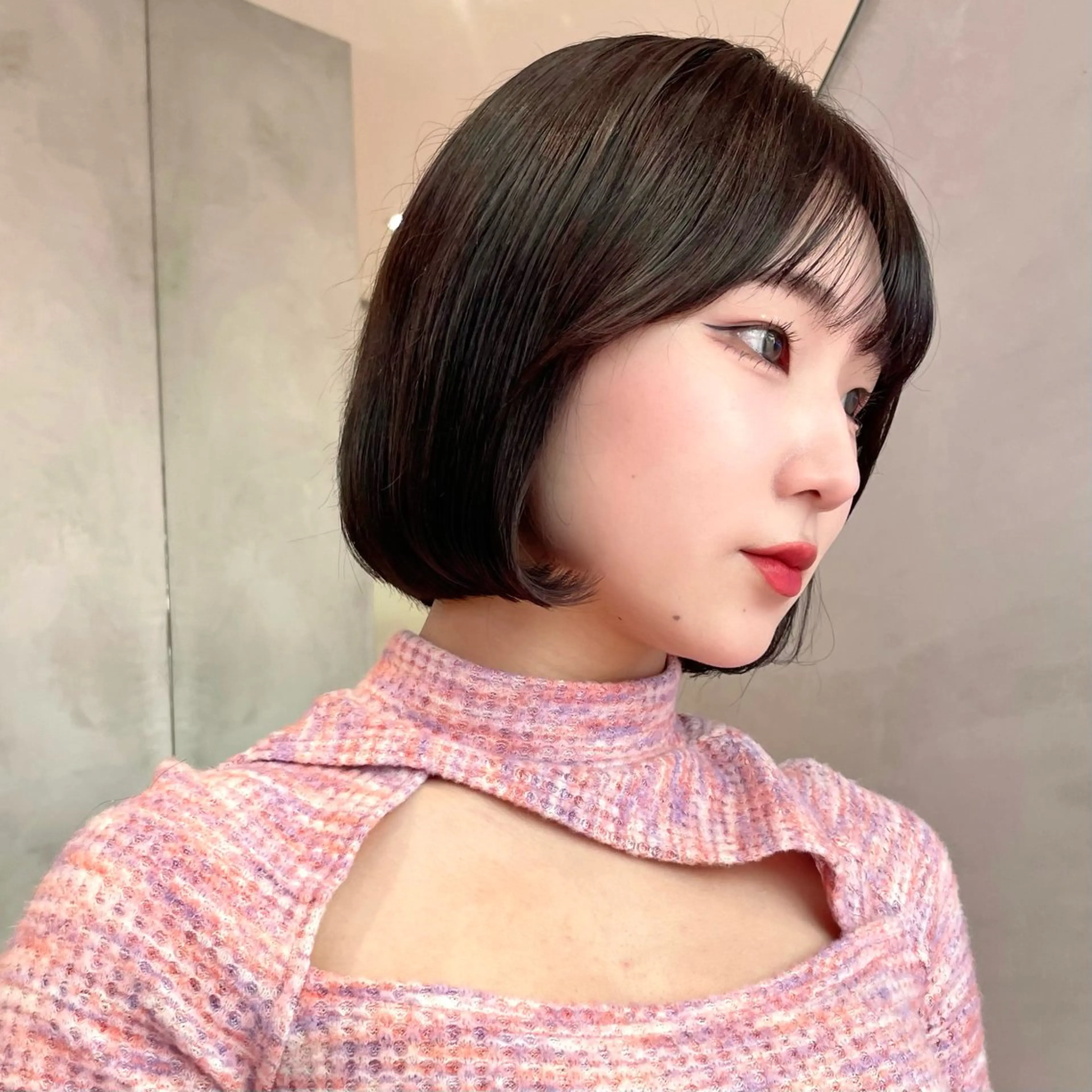 ショート Misaki /ボブ/縮毛矯正のヘアスタイル