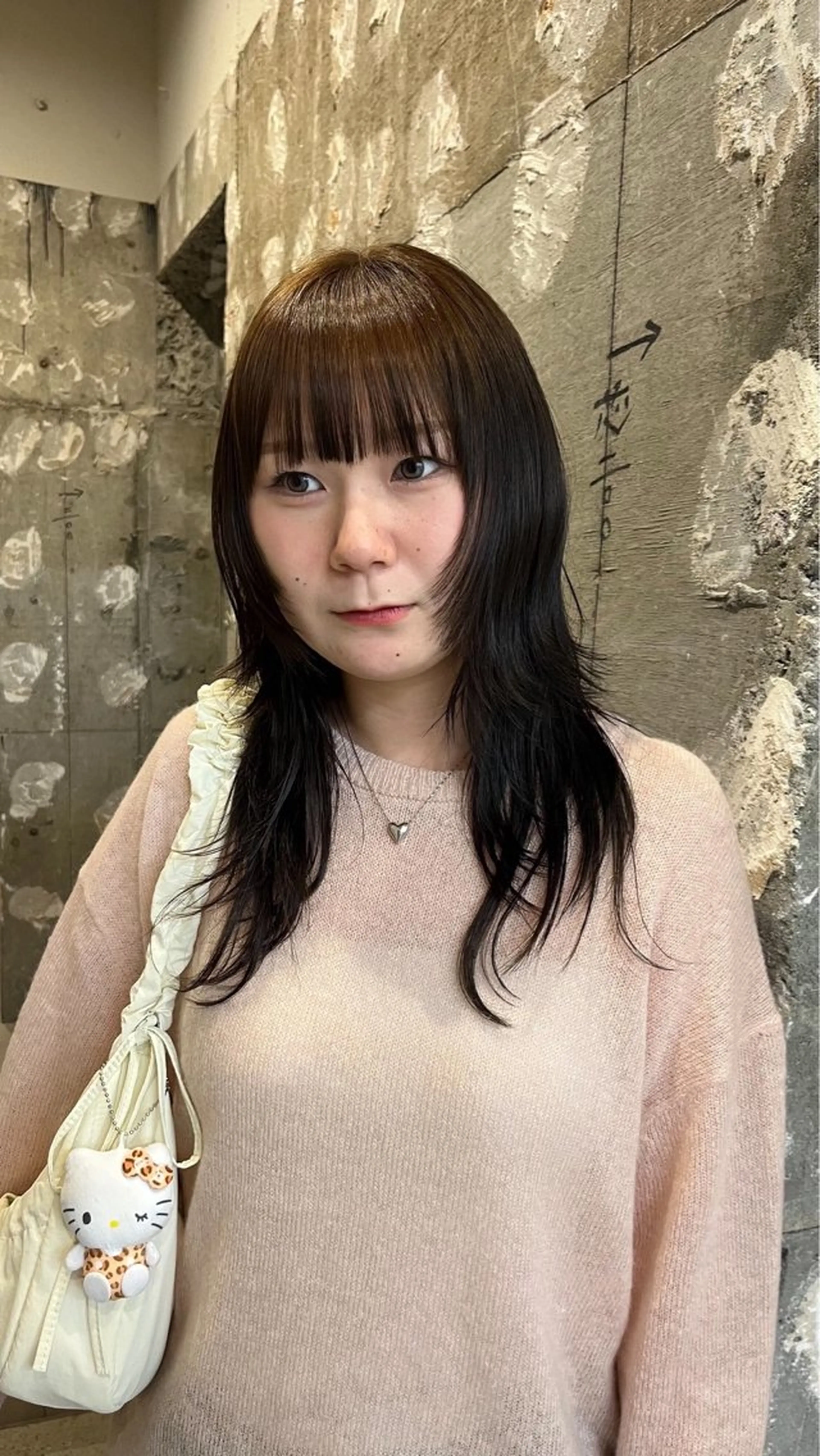 セミロング レイヤーカット シャギー カット ヘアカラー riko／ SYS by fitのヘアスタイル