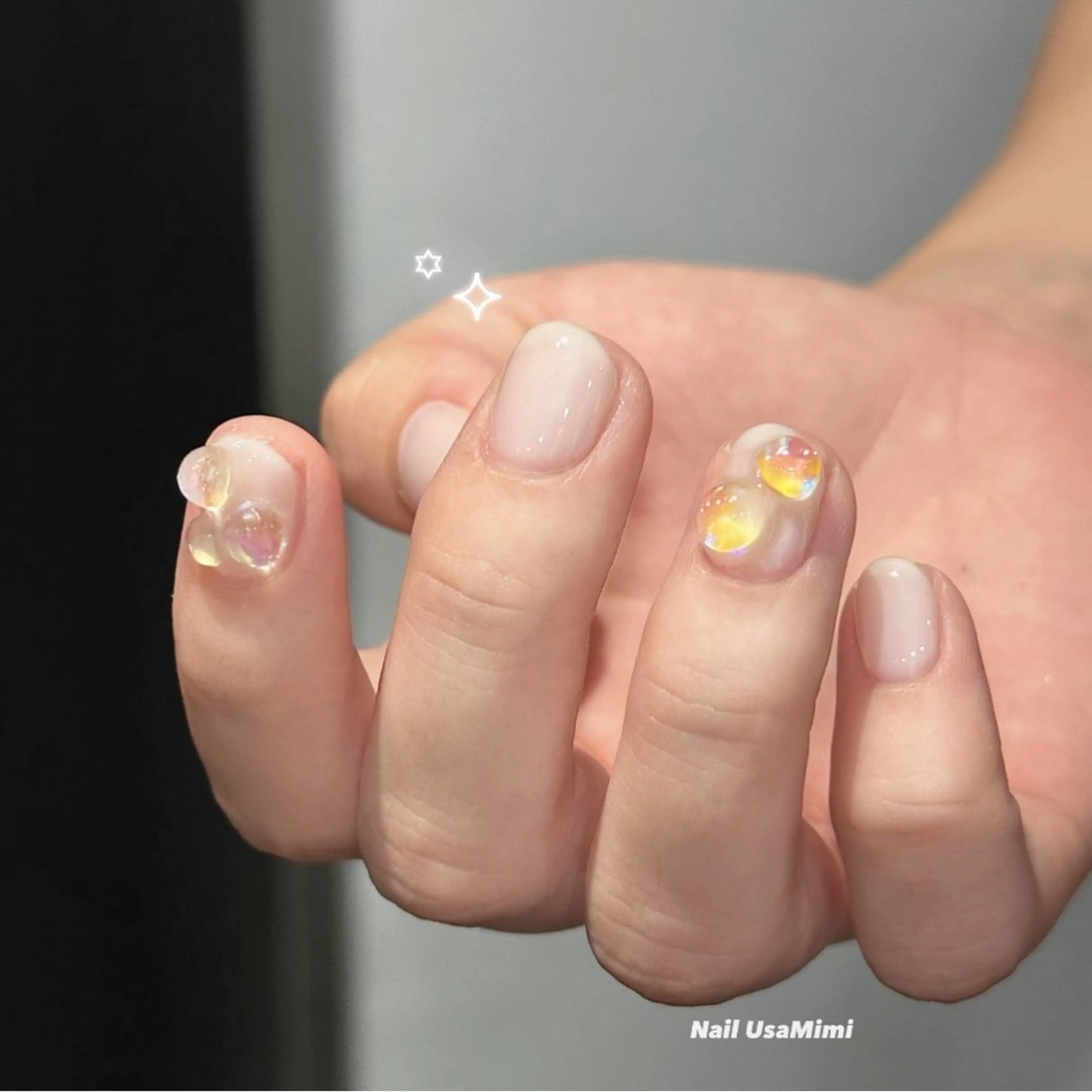 ネイル ハンドネイル 本町NailUsaM imi MOMOKAのネイルデザイン