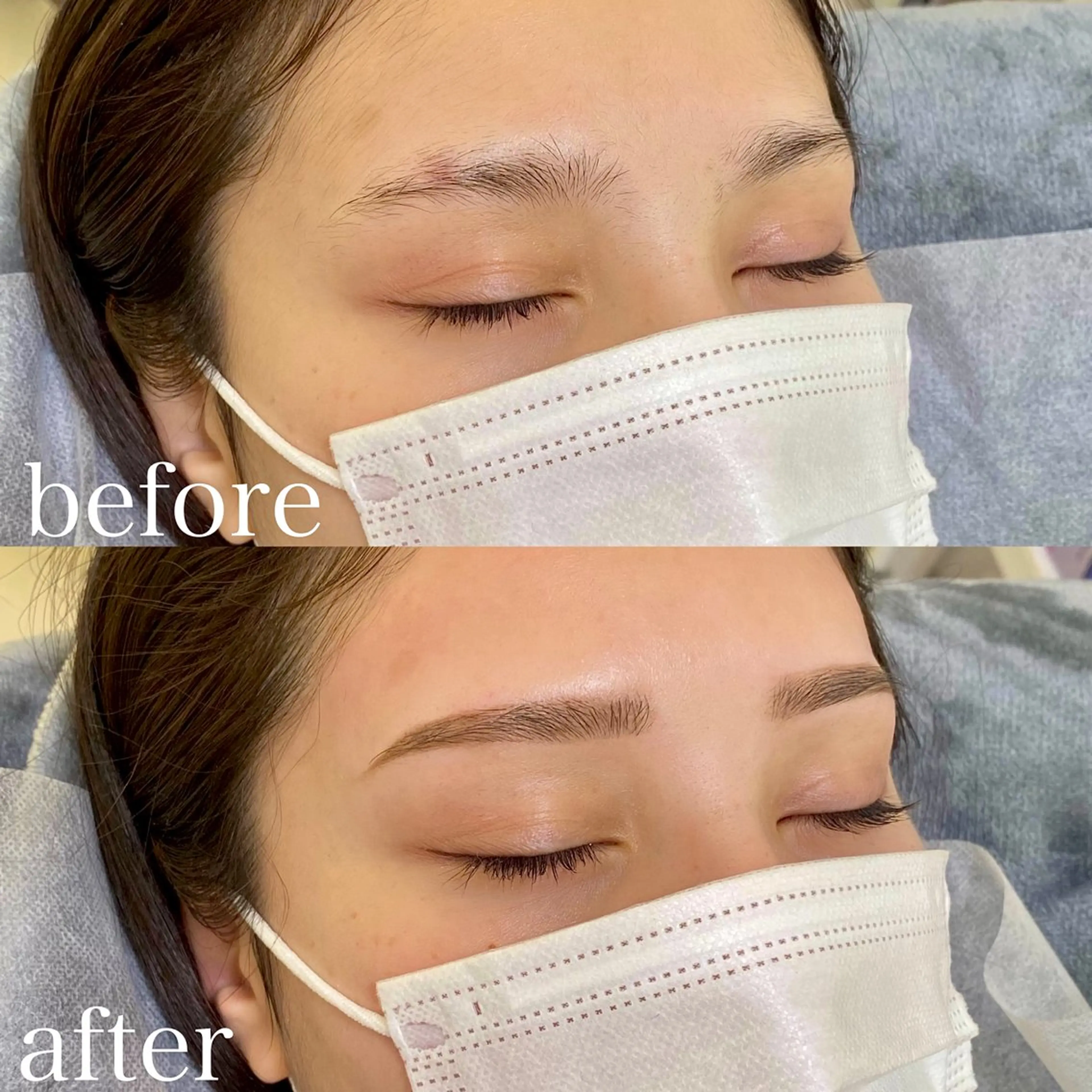 アイブロウ ハリウッドブロウリフト 眉毛ワックス脱毛 Three スリーのマツエク・マツパデザイン