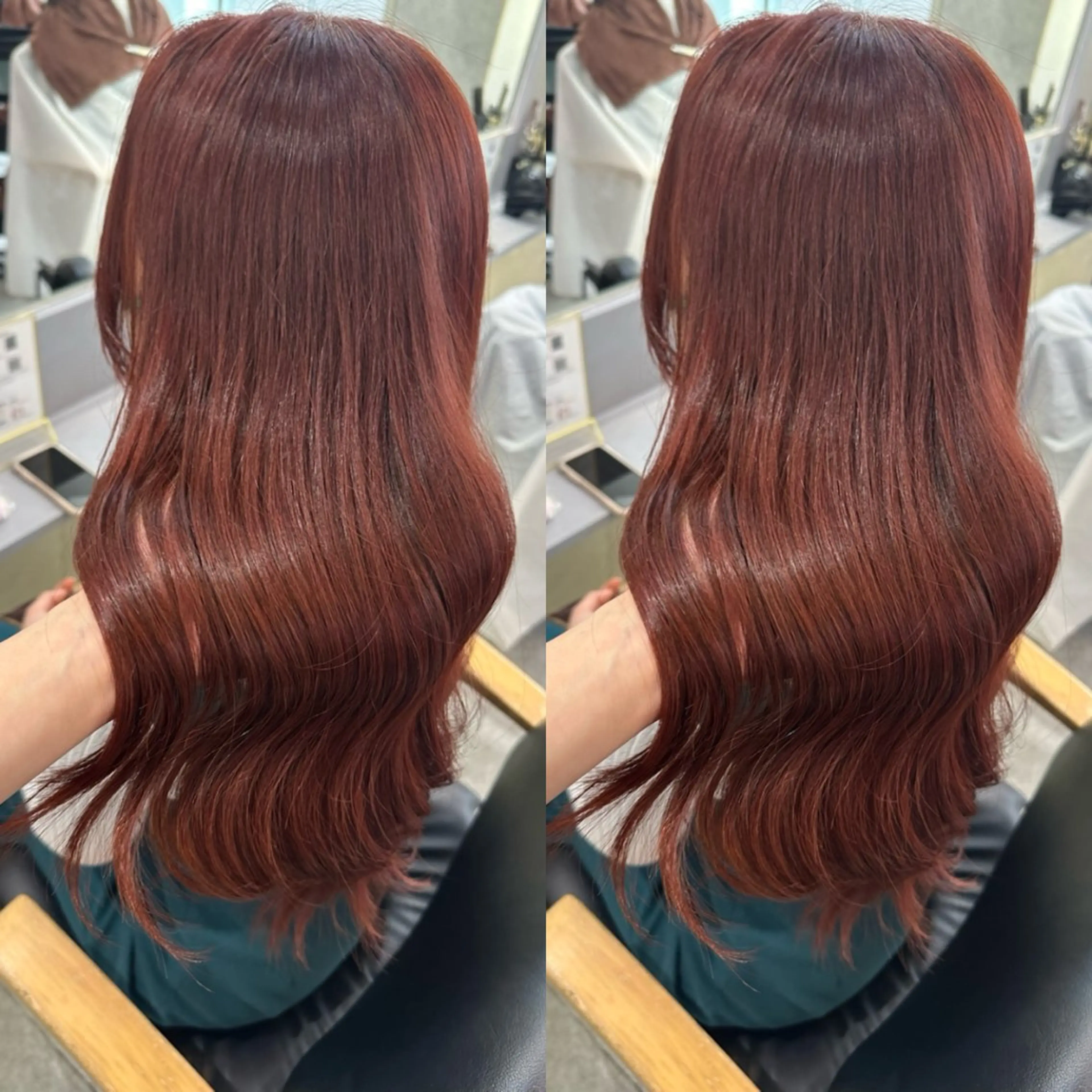 ロング ボブ 髪質改善 韓国風ヘア 縮毛矯正 トリートメント ヘアカラー トリートメント 縮毛矯正/髪質改善/ レイヤー代々木/木下のヘアスタイル