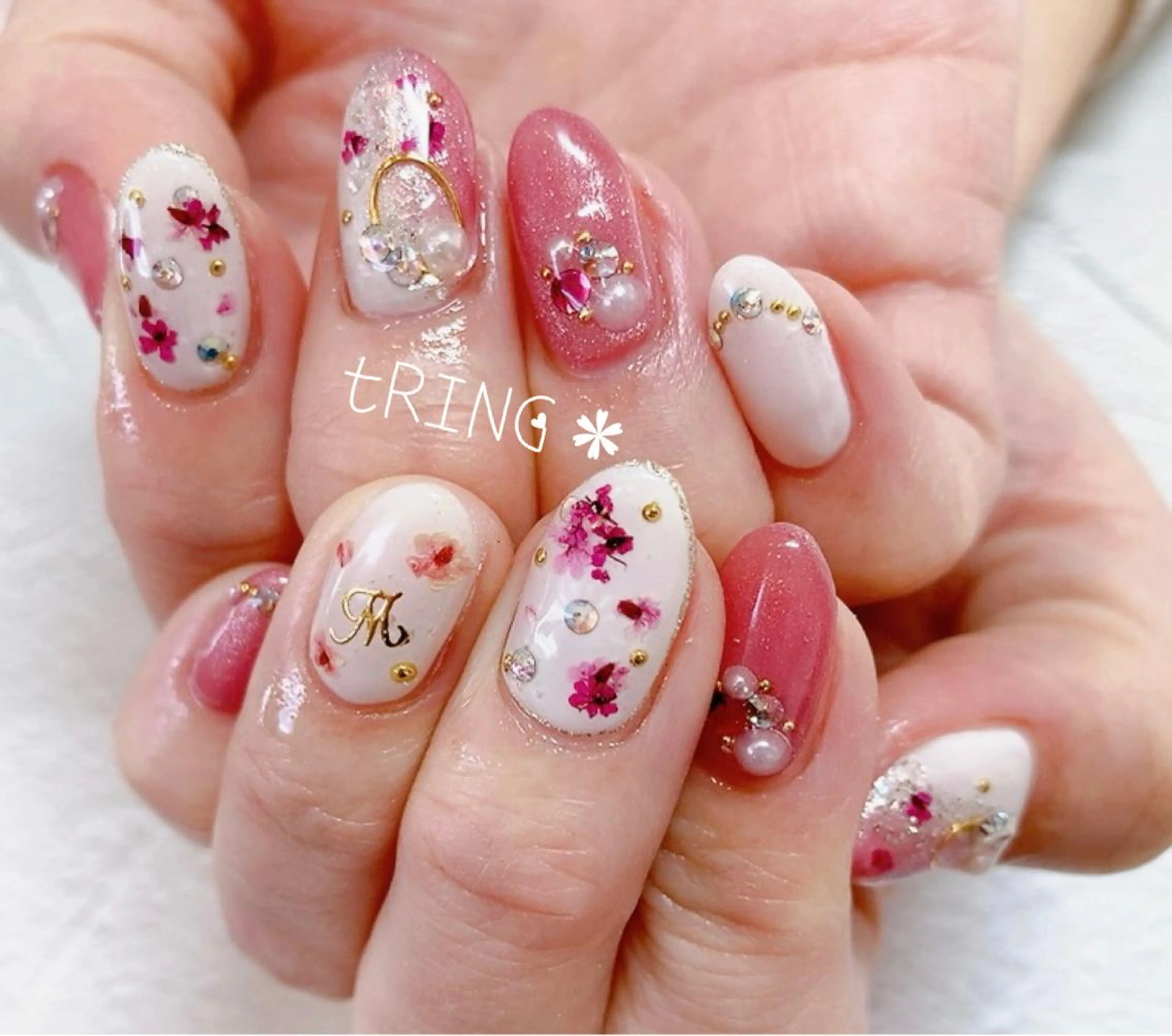 ネイル ハンドネイル tRING＊ しいの木台のネイルデザイン