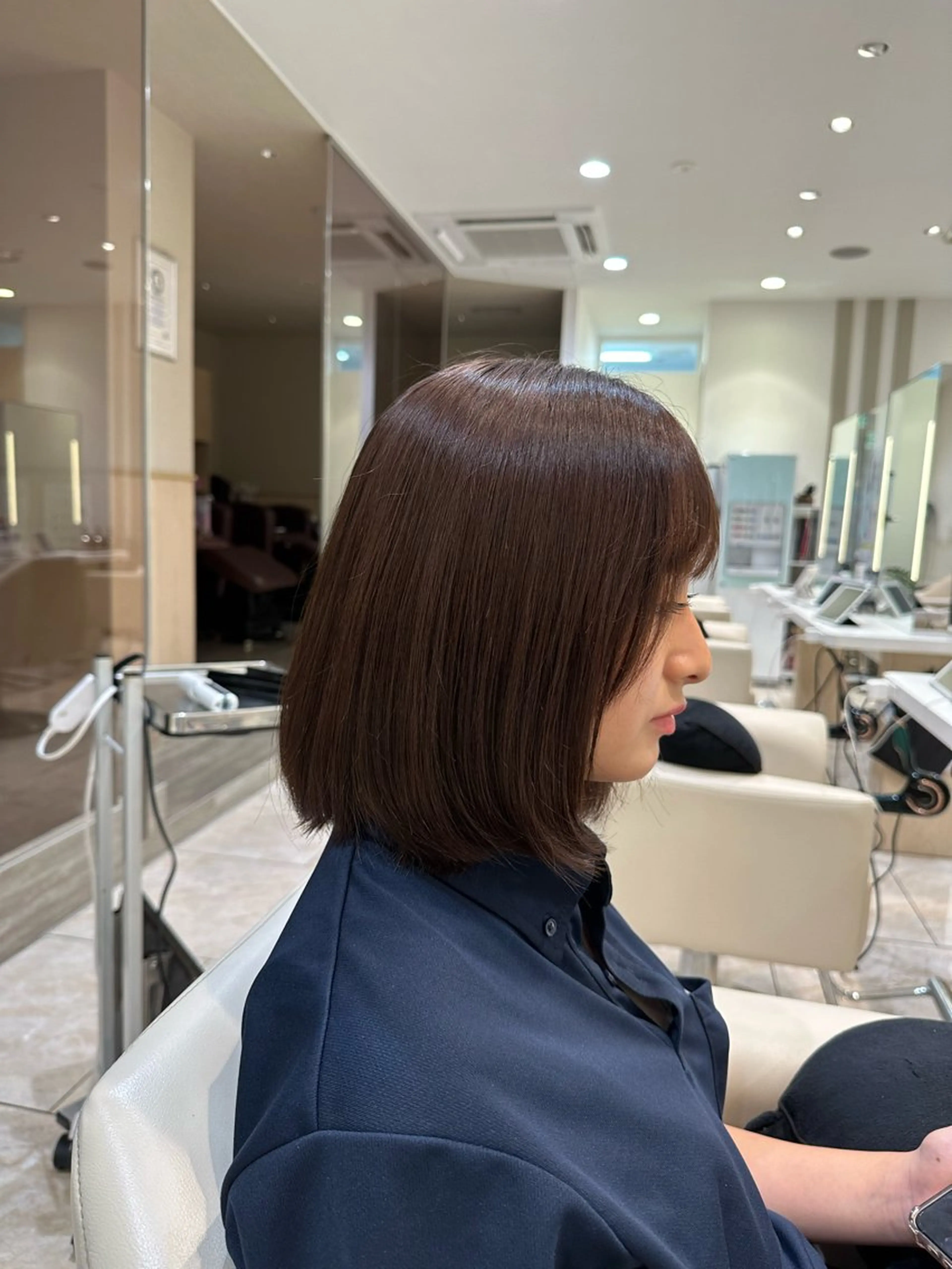 セミロング カラー 波巻パーマ/毛流れ パーマ☘️りゅうせいのヘアスタイル