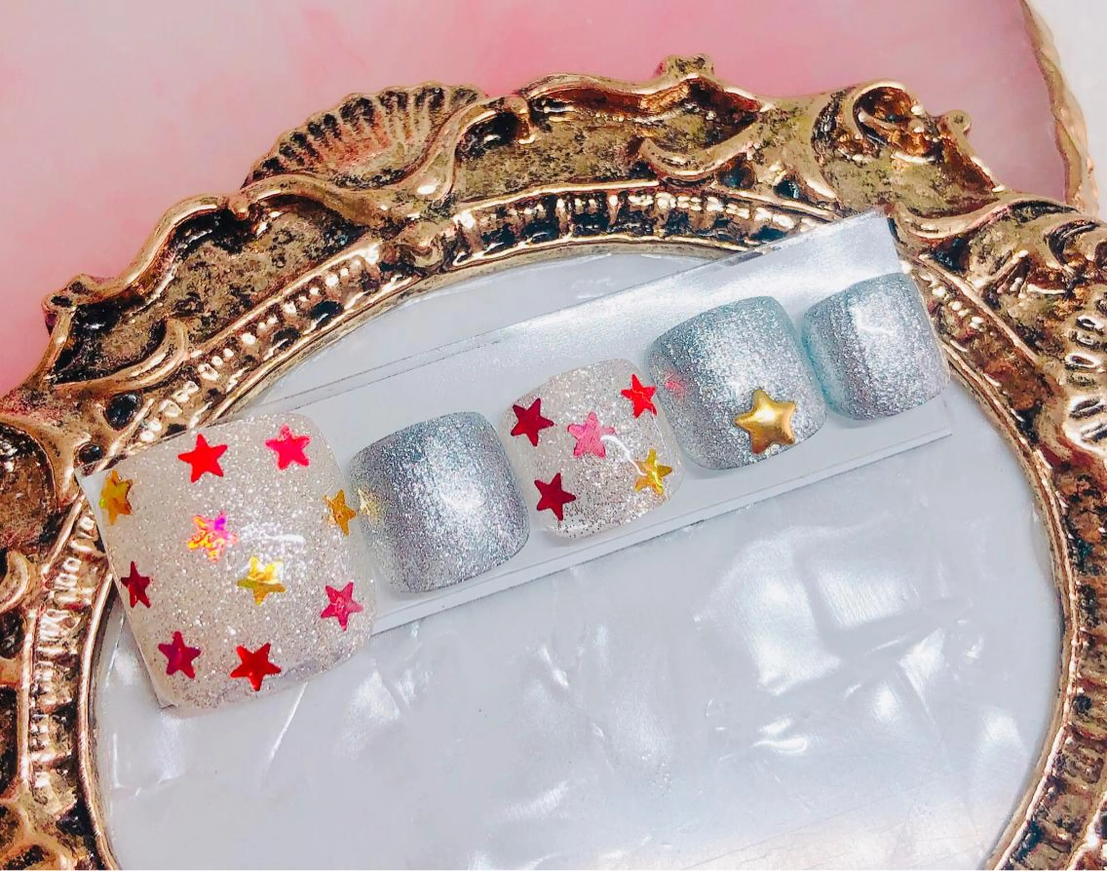 ネイル フットネイル フットネイル CROWN プライベートサロンのネイルデザイン