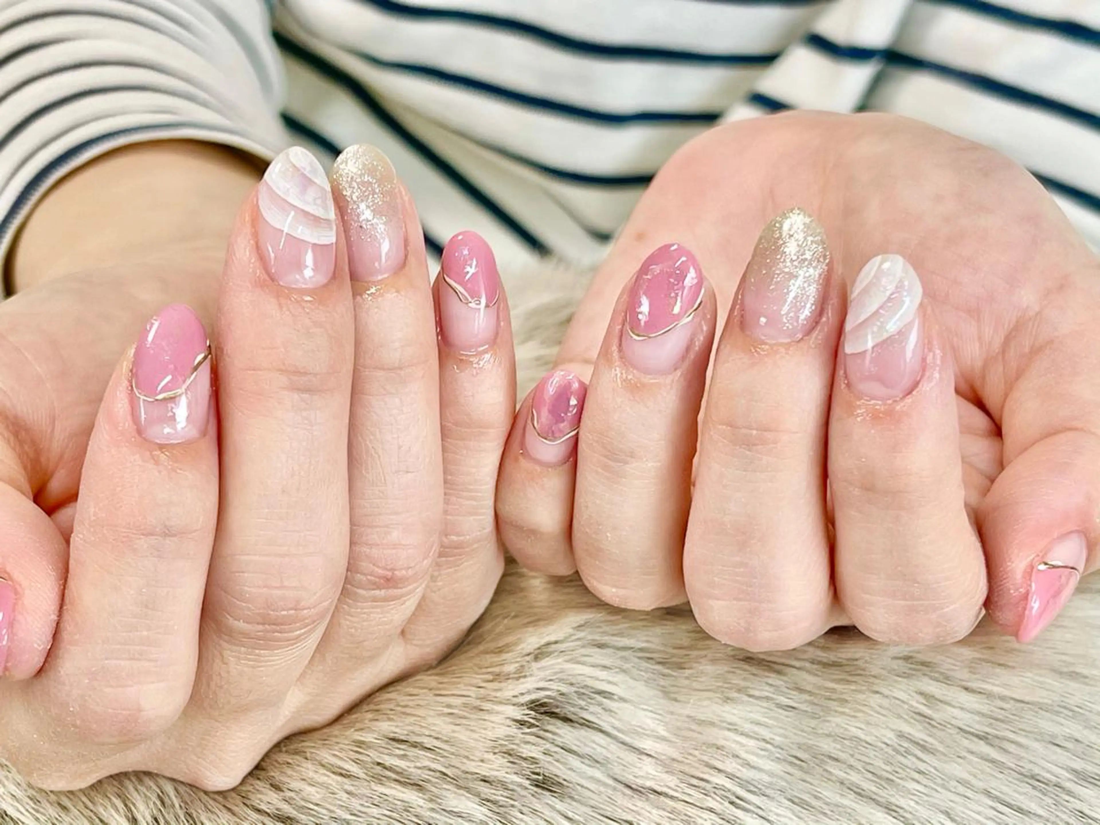 ショート カラー ネイル ピンクカラー フレンチネイル ピンク nail salon Axia所属・nail salon Axiaのネイルデザイン