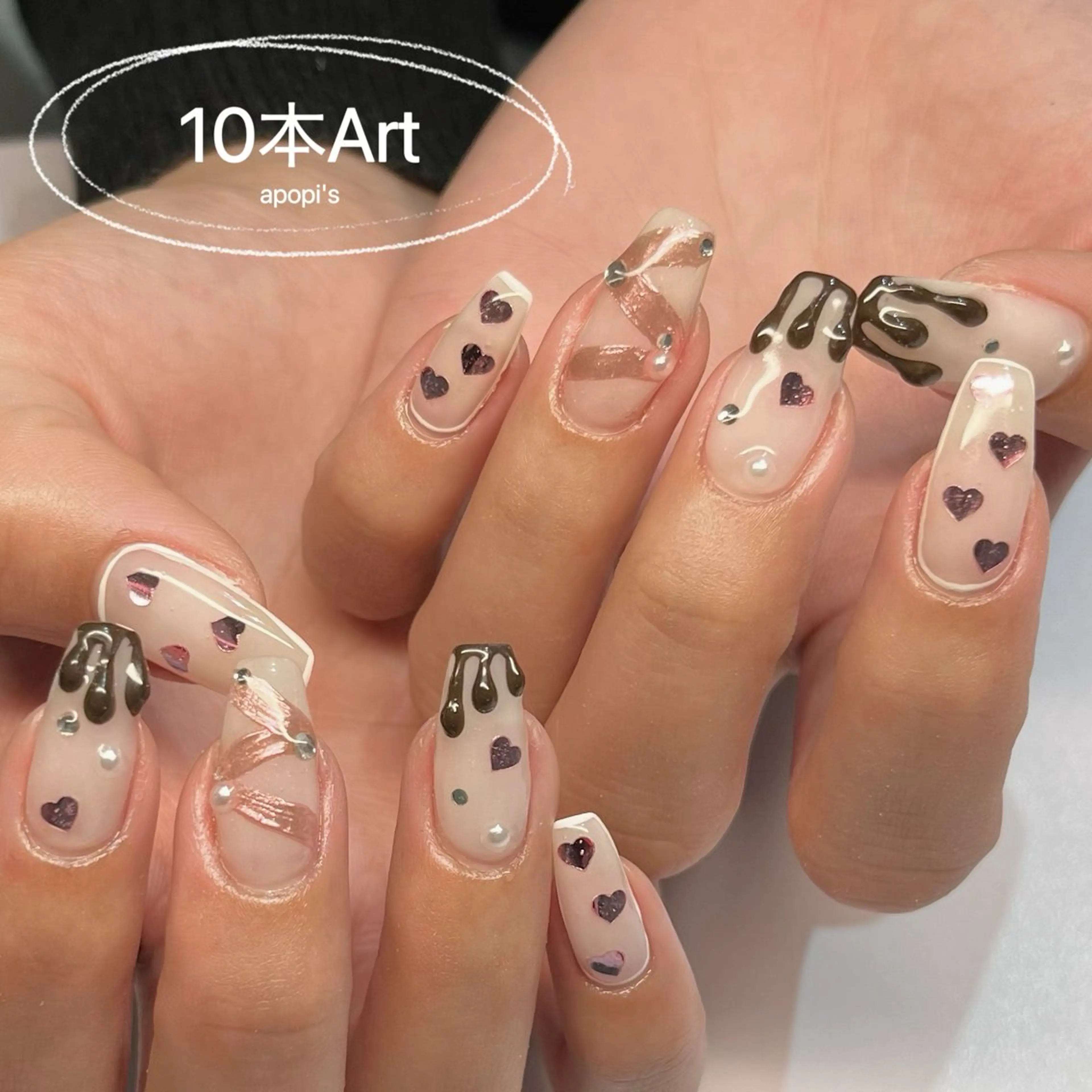 ネイル ハンドネイル apopi's所属・apopis＊ close23:00のネイルデザイン