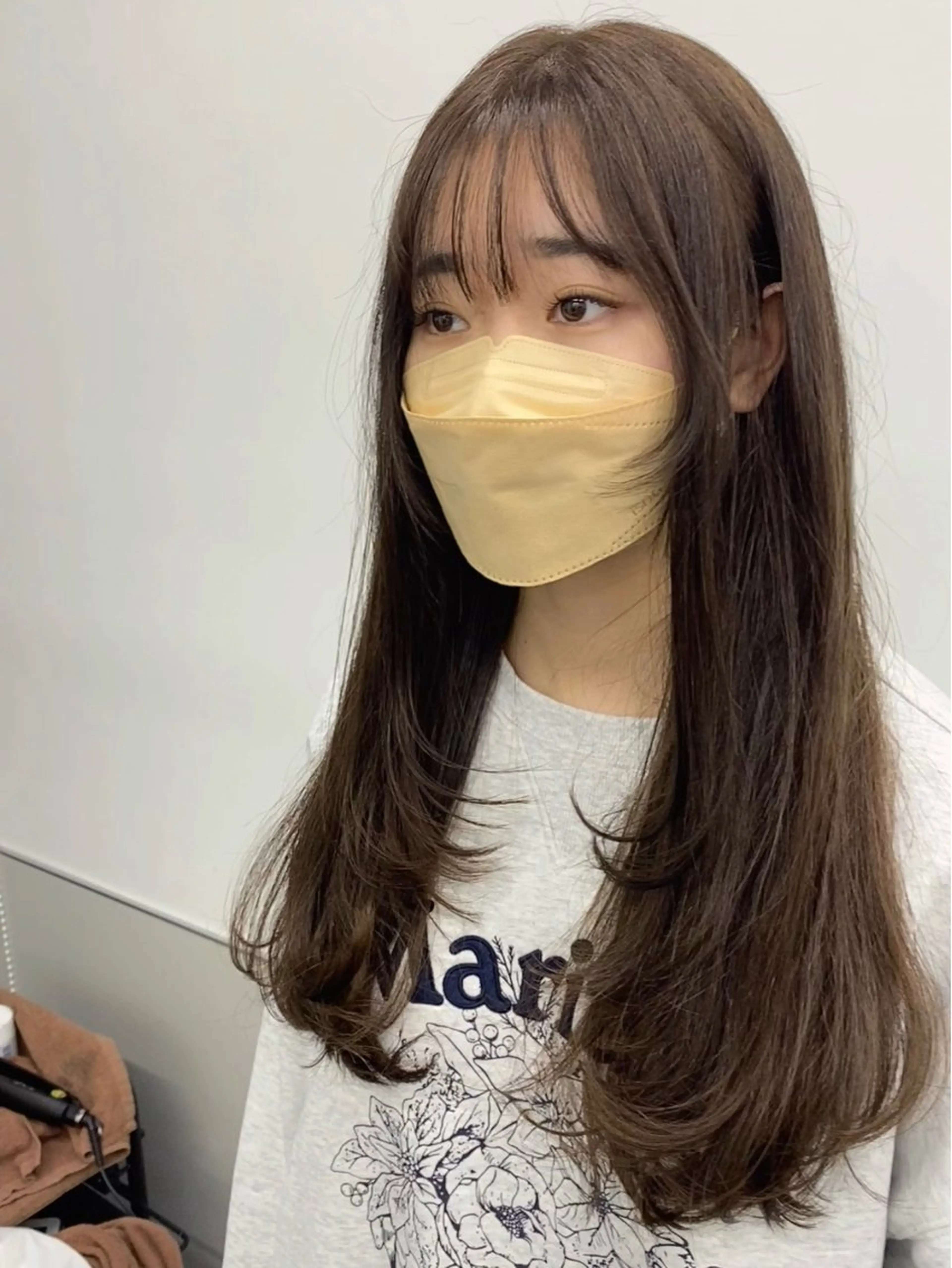 ロング 顔まわりレイヤー レイヤーカット カット ヘアカラー トリートメント GO TODAY シェアサロン 町田店所属・韓国ヘア🇰🇷 スズキのヘアスタイル