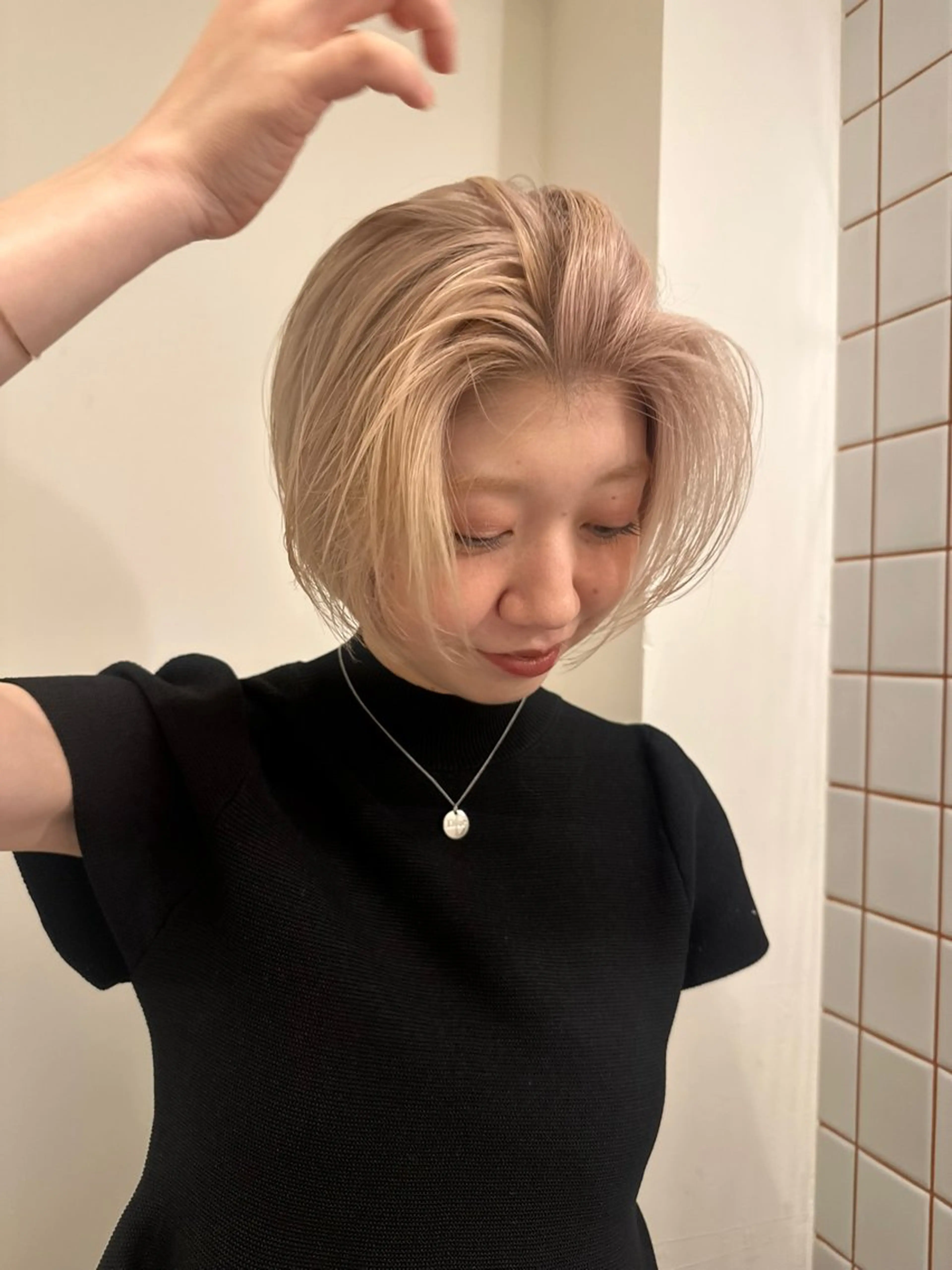 ショート ボブ 藤原 直希のヘアスタイル