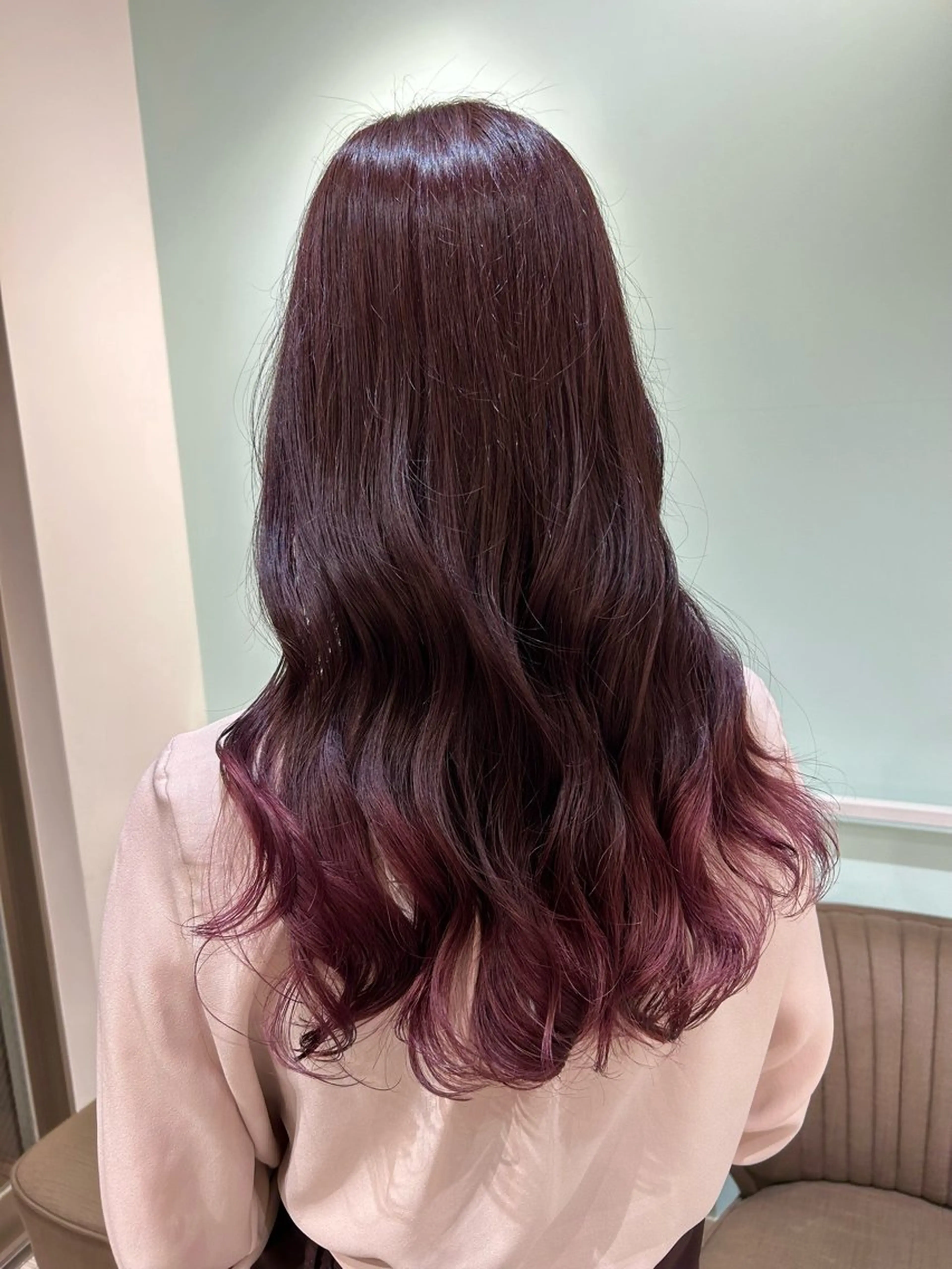 ロング ヘアカラー トリートメント 森山 佳小里/カラー /似合わせカットのヘアスタイル