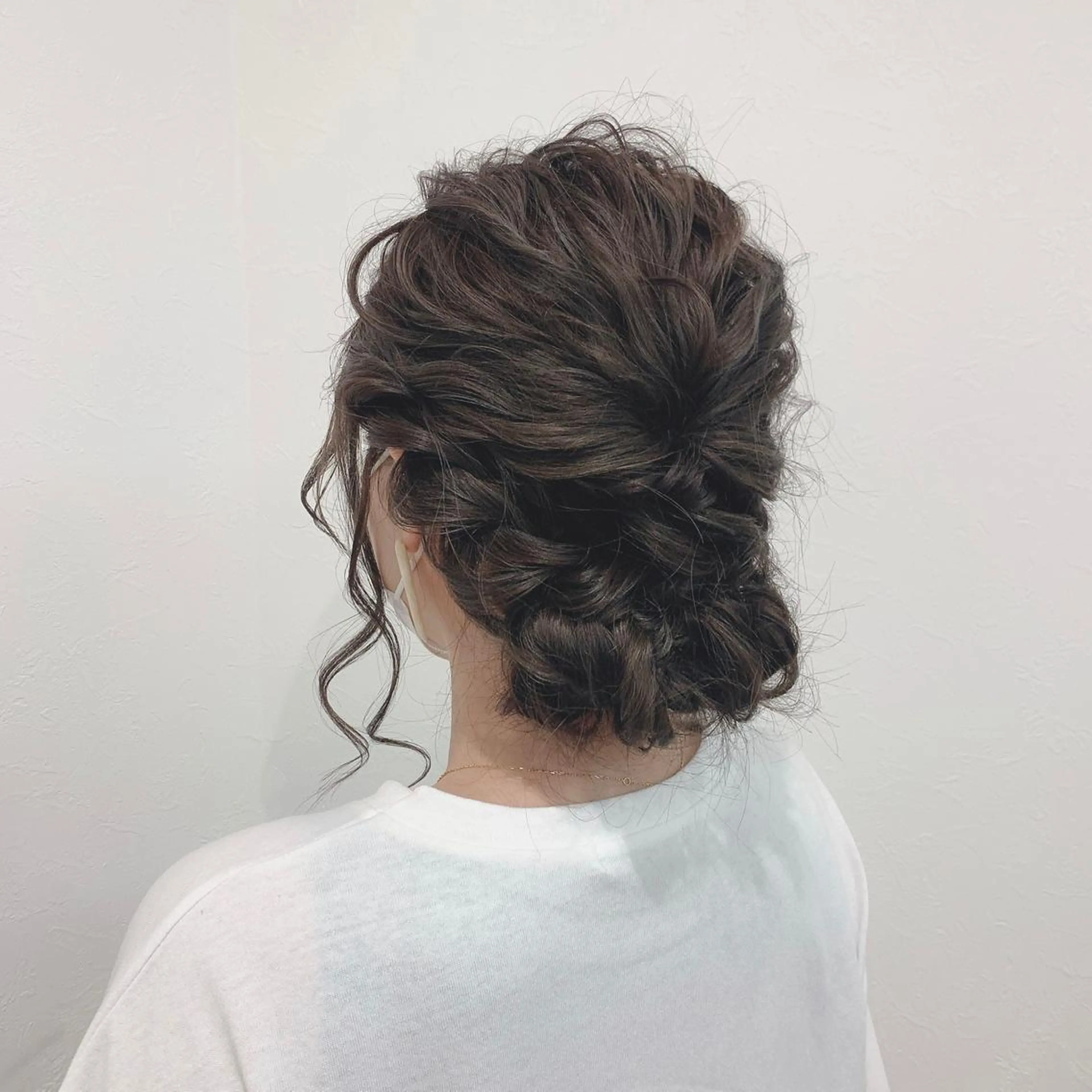 セミロング ヘアセット NUMBER_ ユイナのヘアスタイル