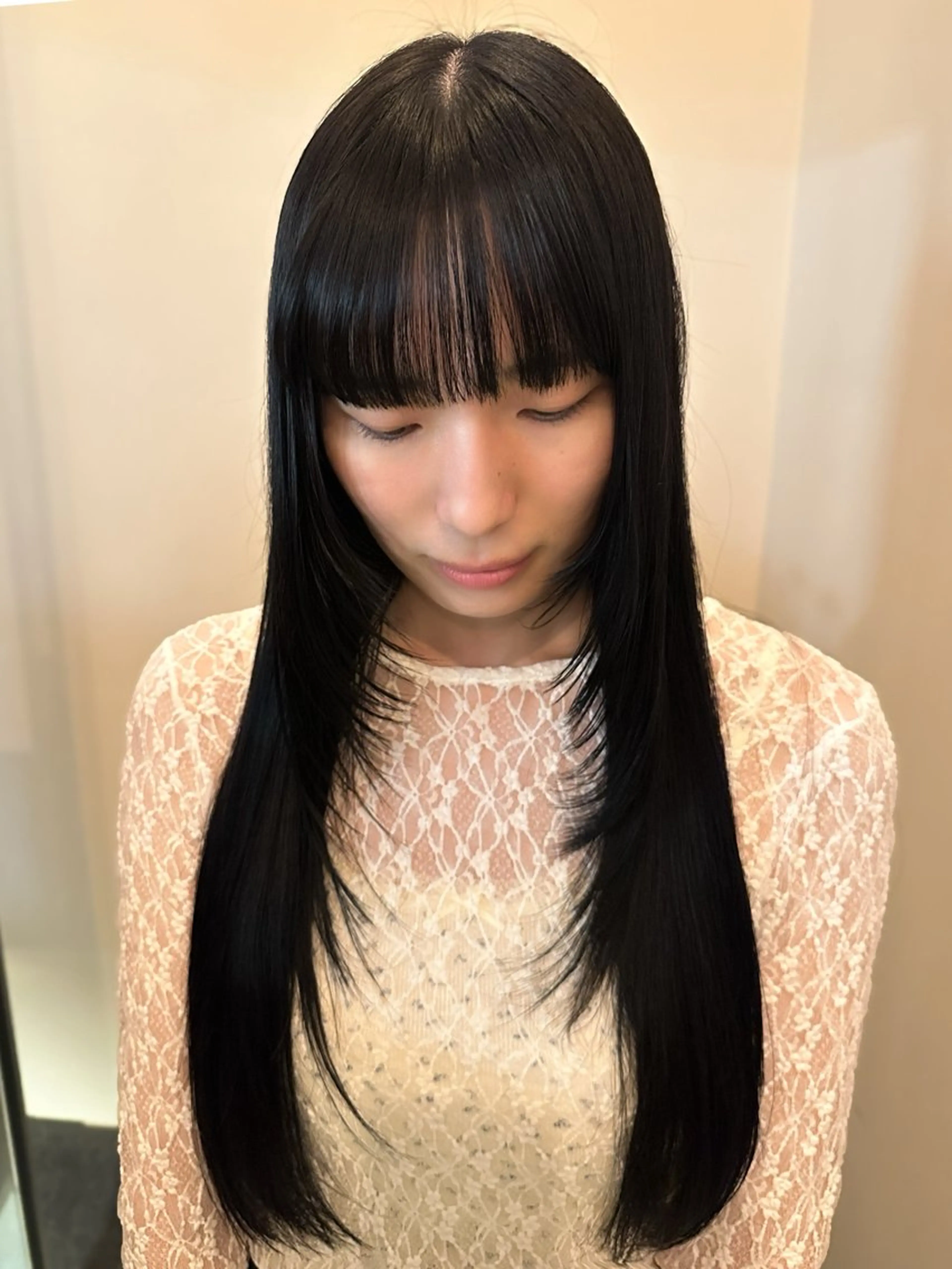 ロング 顔周りカット レイヤーカット 🐏nao暖色カラー 《上前津/大須》🐏のヘアスタイル