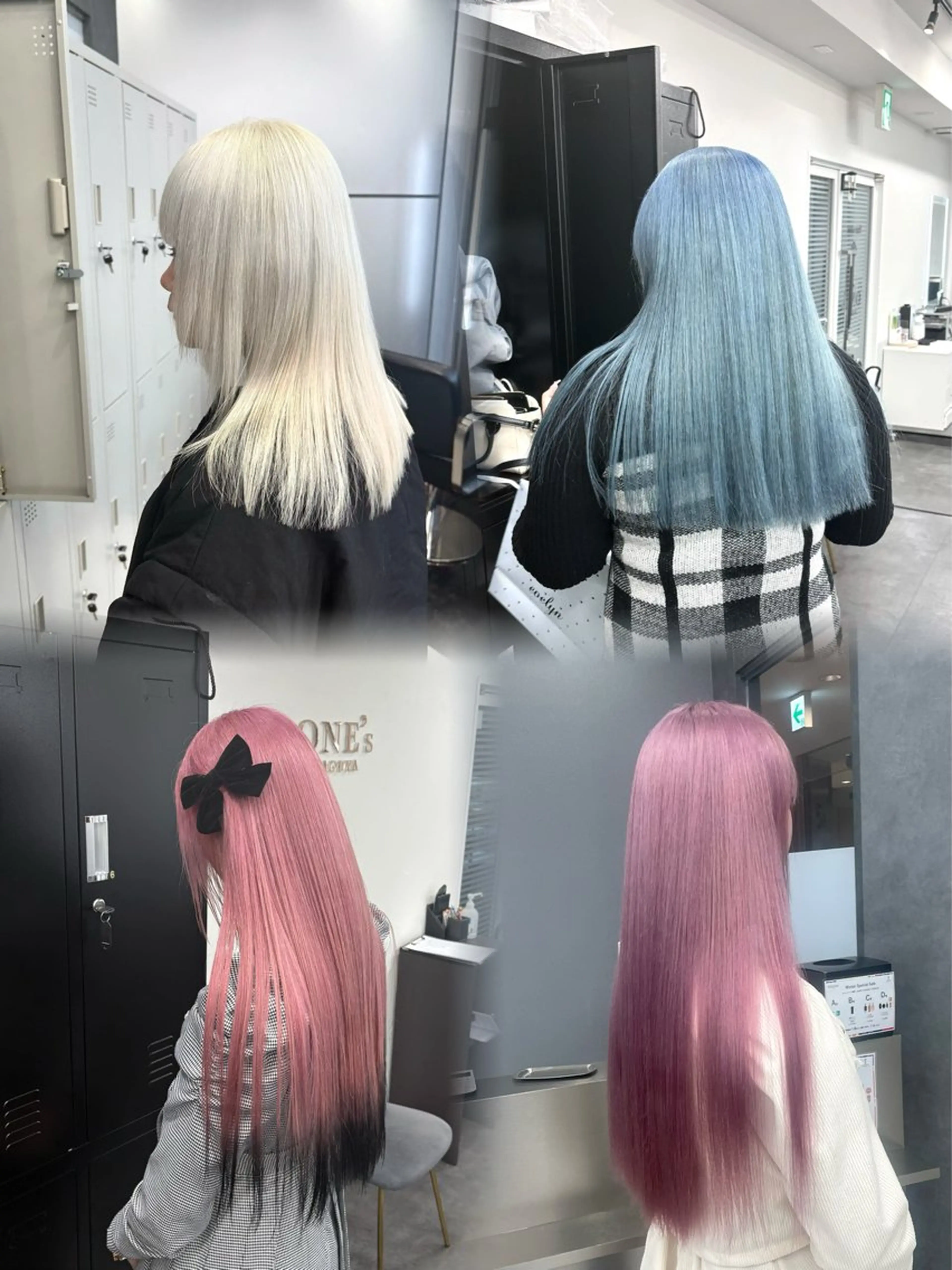 ロング カラー ヘアアレンジ メンズウルフ🐺♡ ブリーチ♡ヘアメ🎀のヘアスタイル