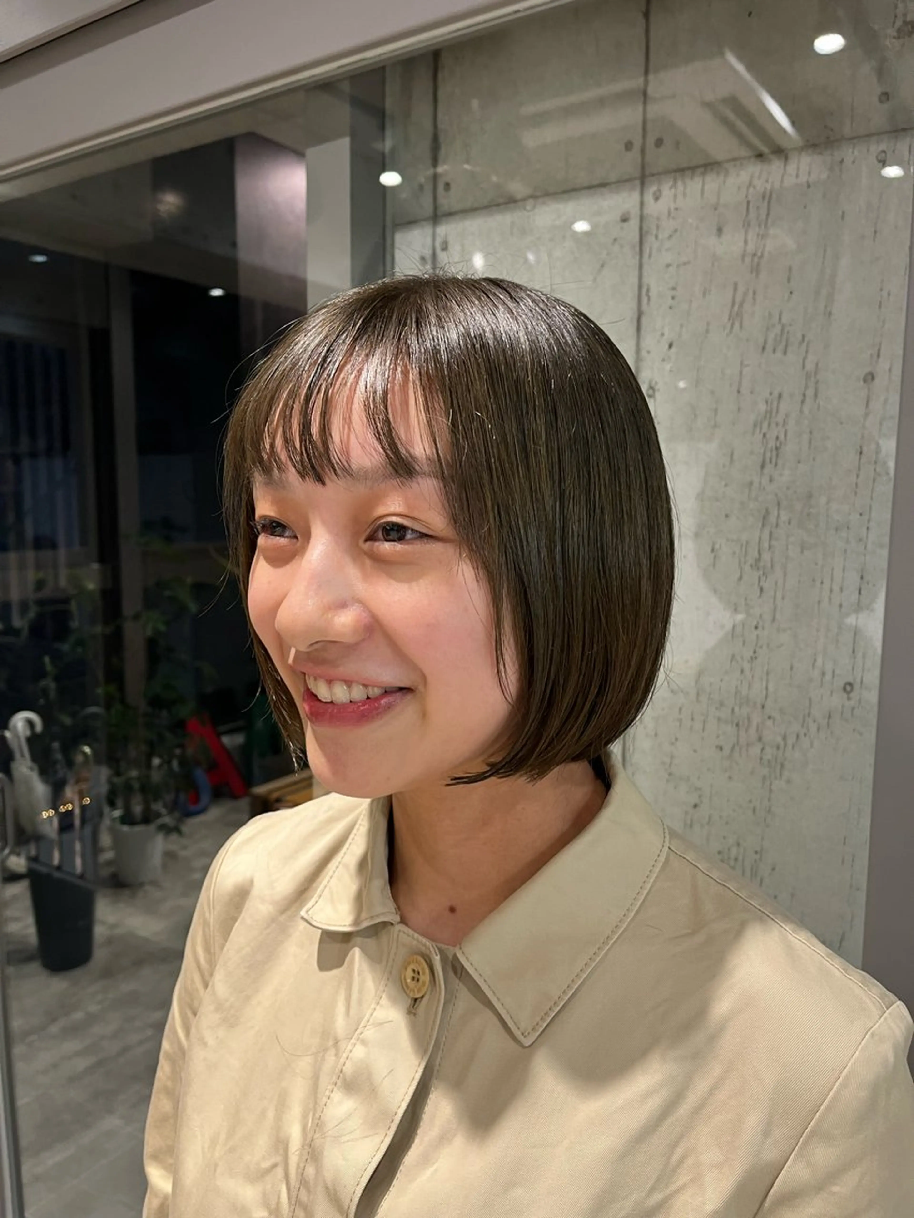 ミディアム カラー ヘアアレンジ カット ヘアカラー トリートメント 髪質改善・艶カラー・ ボブ・リクト💥のヘアスタイル