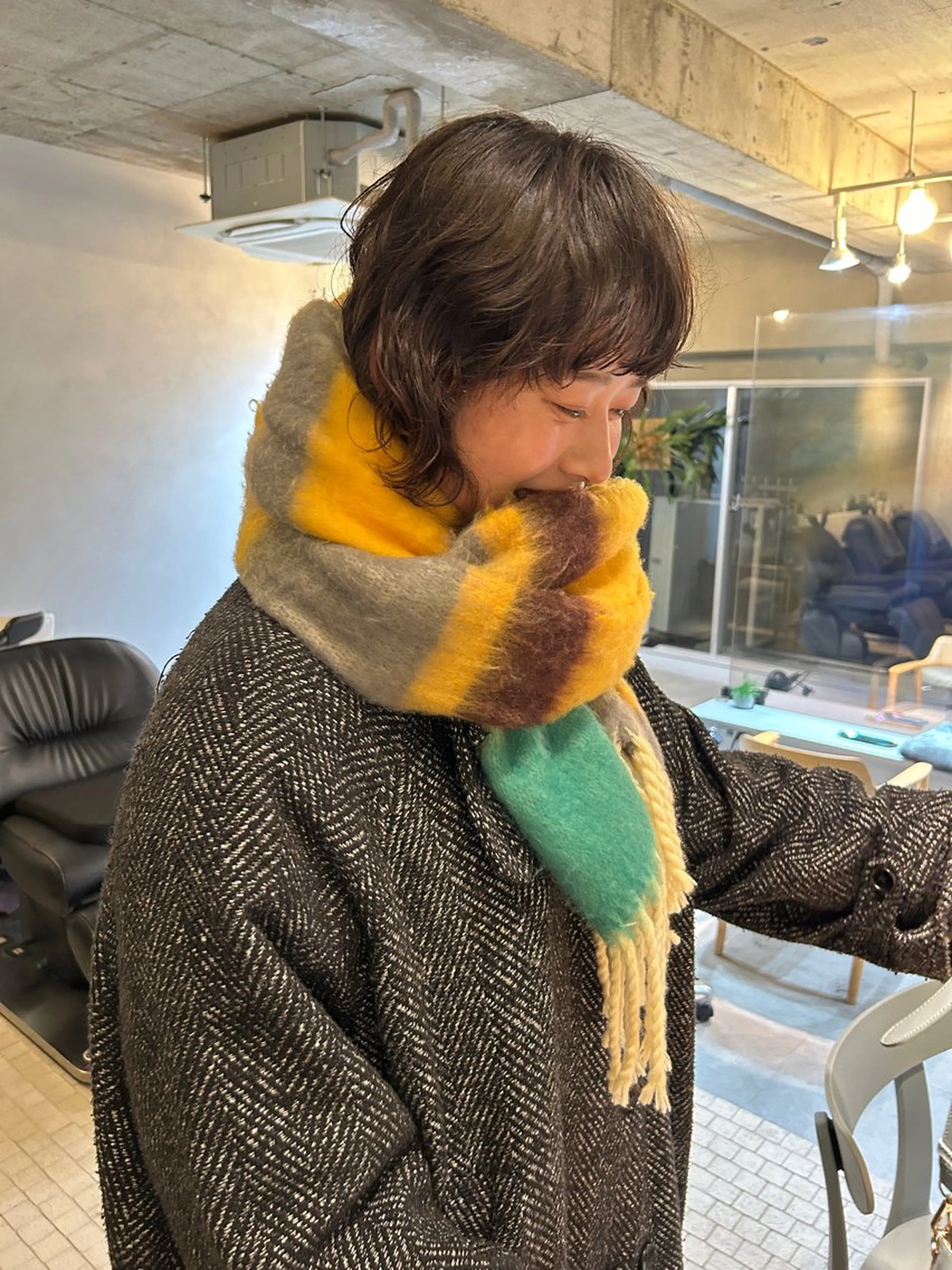 ミディアム パーマ SHISEI所属・小野 明日香のヘアスタイル