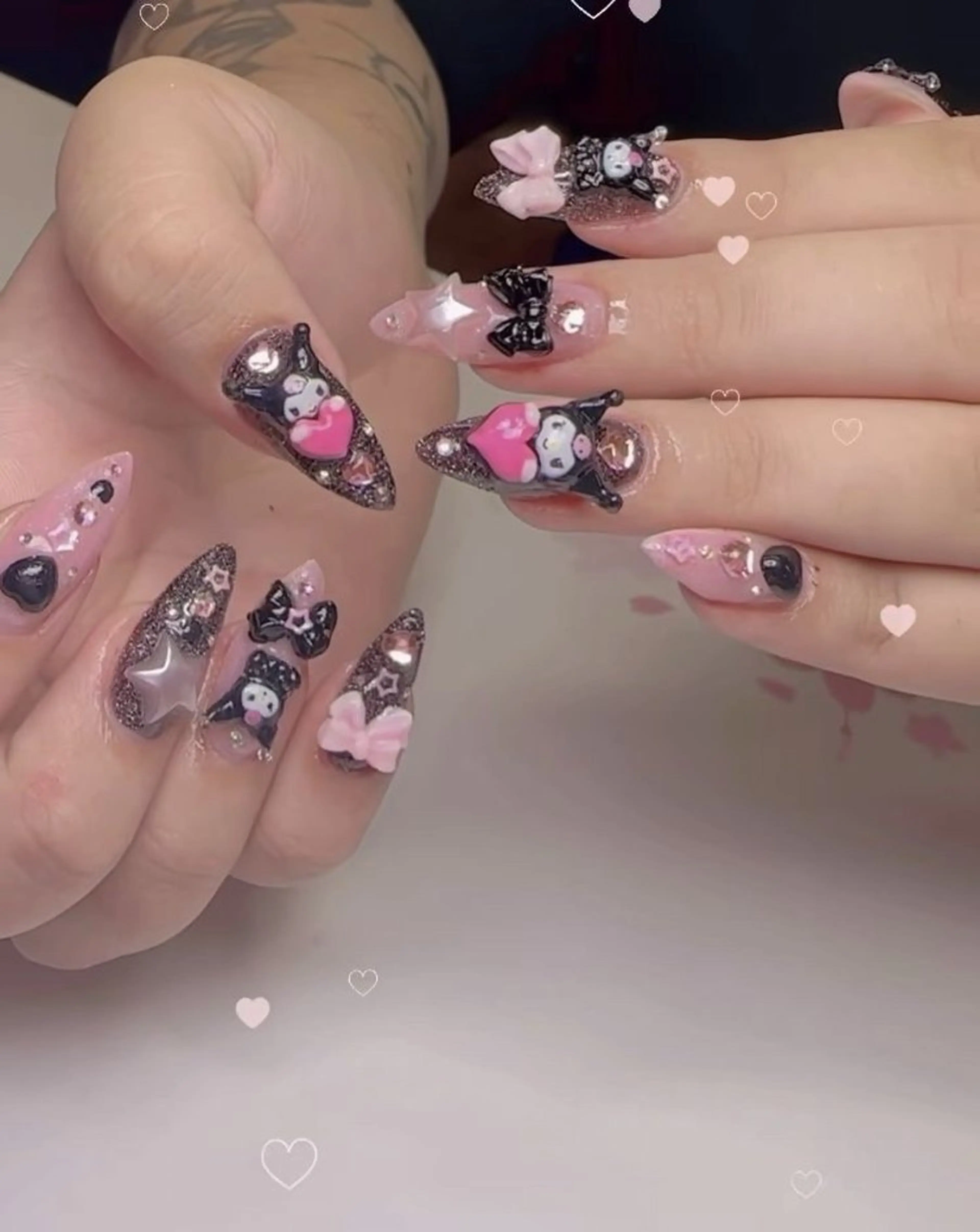 ネイル マグネットネイル ミラーネイル ネイルチップ 冬ネイル Lee Nailsのネイルデザイン