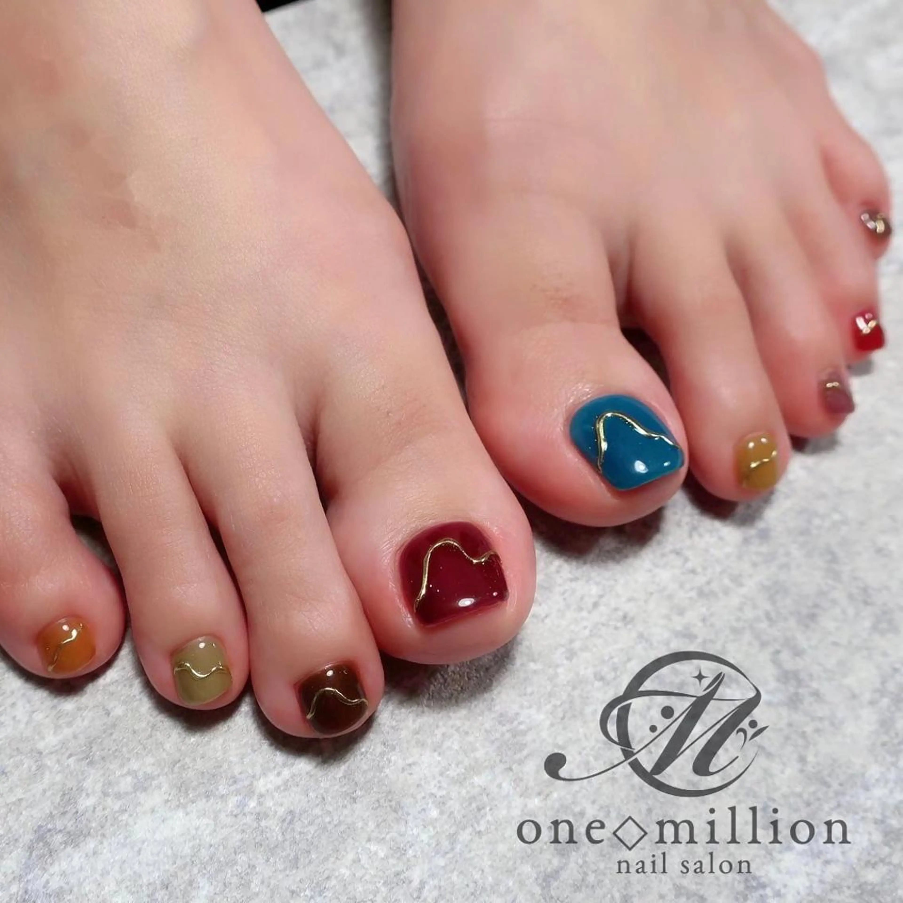 ネイル フットネイル nail salon ワンミリオンのネイルデザイン
