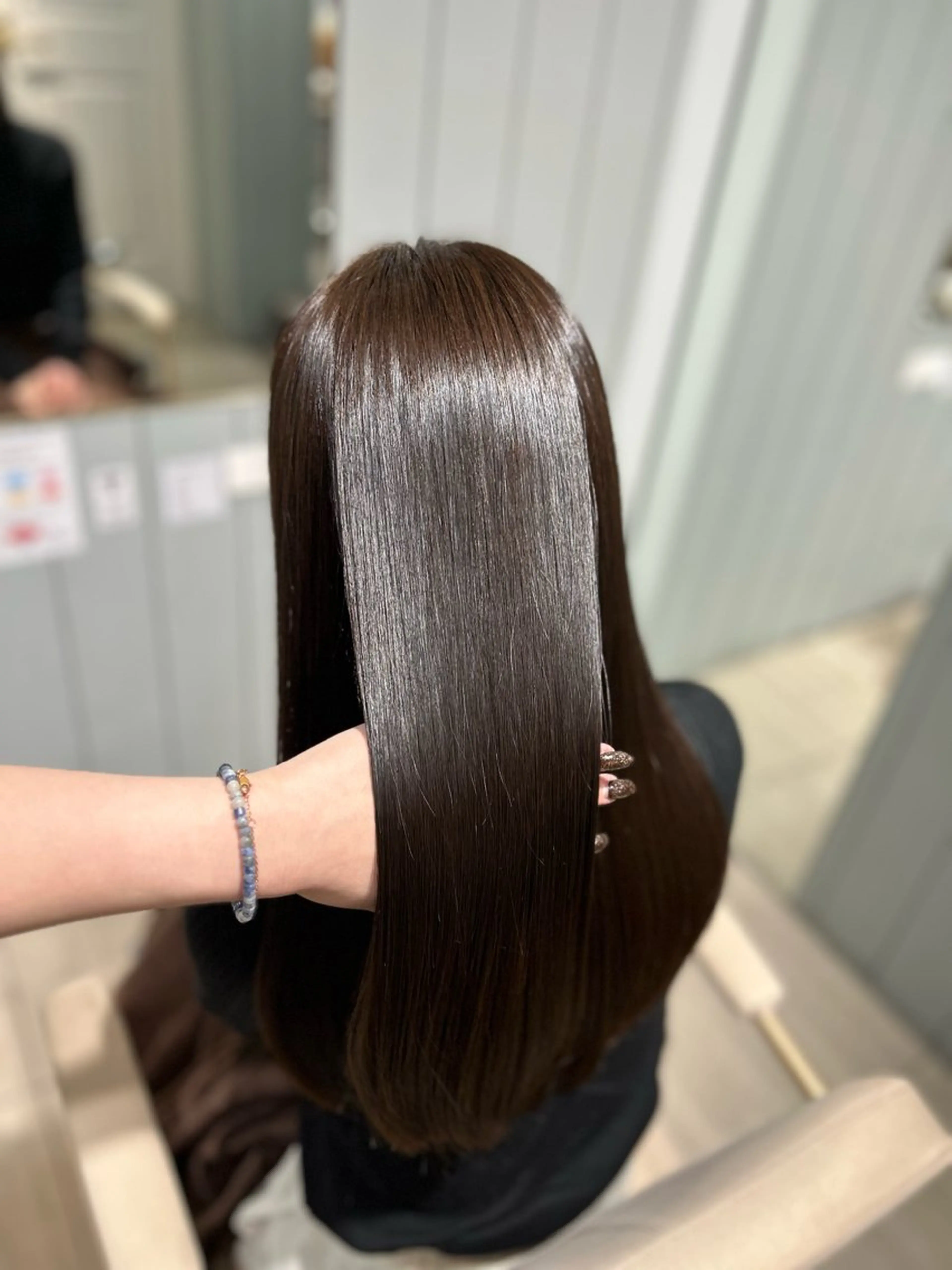 ロング ナカオ/酸性縮毛矯正 髪質改善/レイヤー/のヘアスタイル