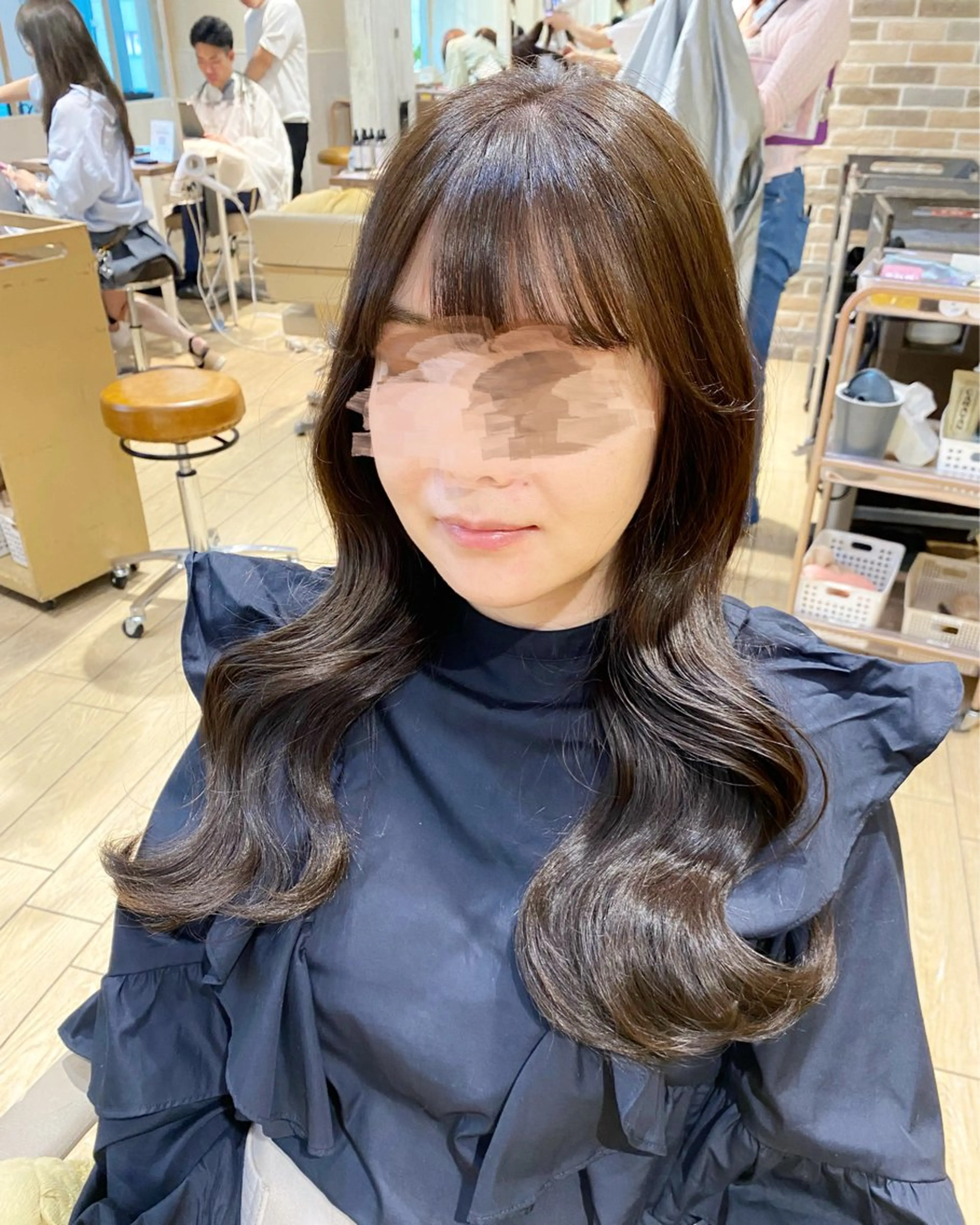 セミロング カラー ヘアアレンジ 透明感カラー グレージュ オリーブグレージュ オリーブグレー 韓国風ヘア カット ヘアカラー トリートメント RIHO/愛されモテ /透明感カラーのヘアスタイル