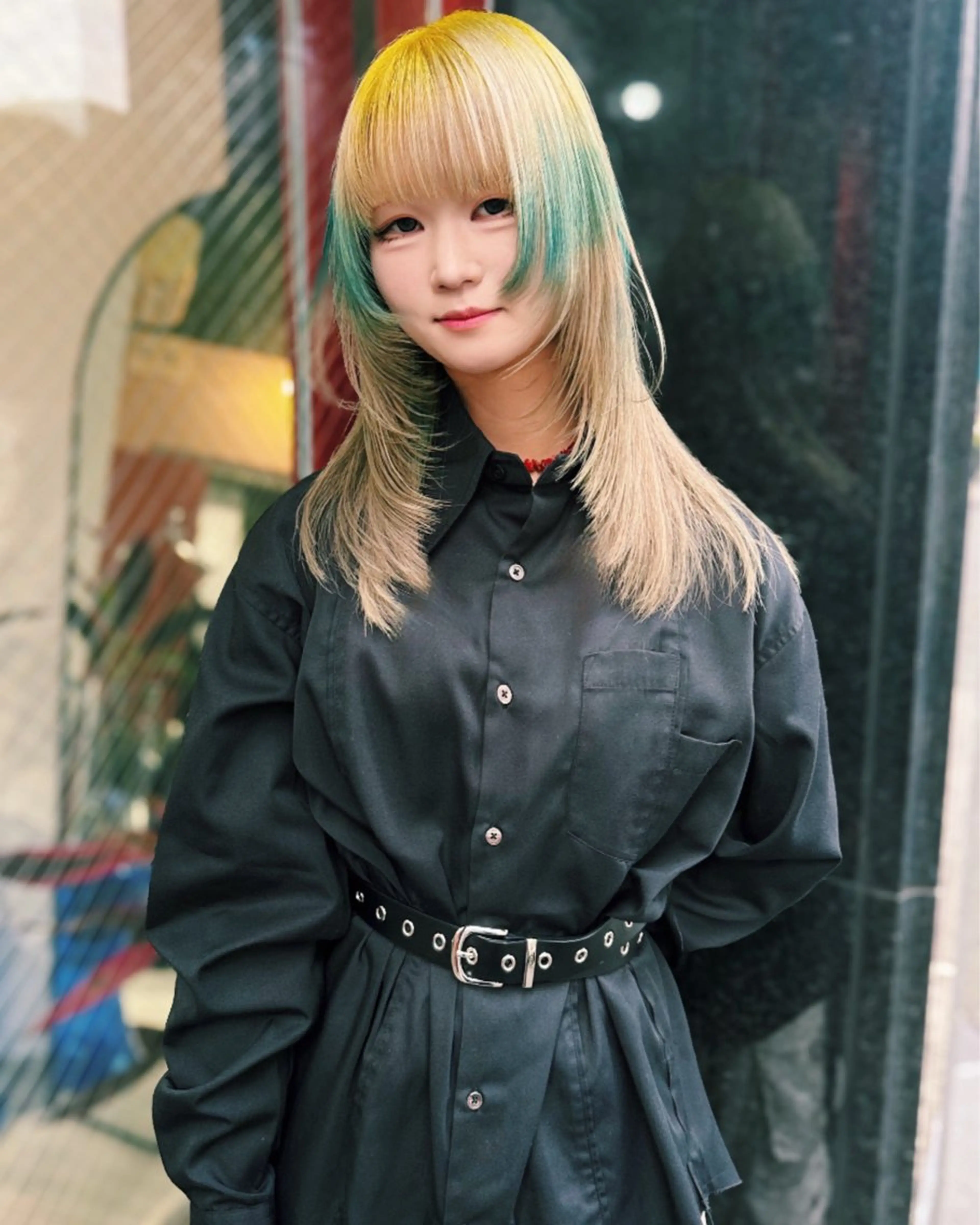 セミロング カラー ヘアカラー トリートメント 🧡色落ちまで2度綺 麗なカラー🧡ヨシキのヘアスタイル