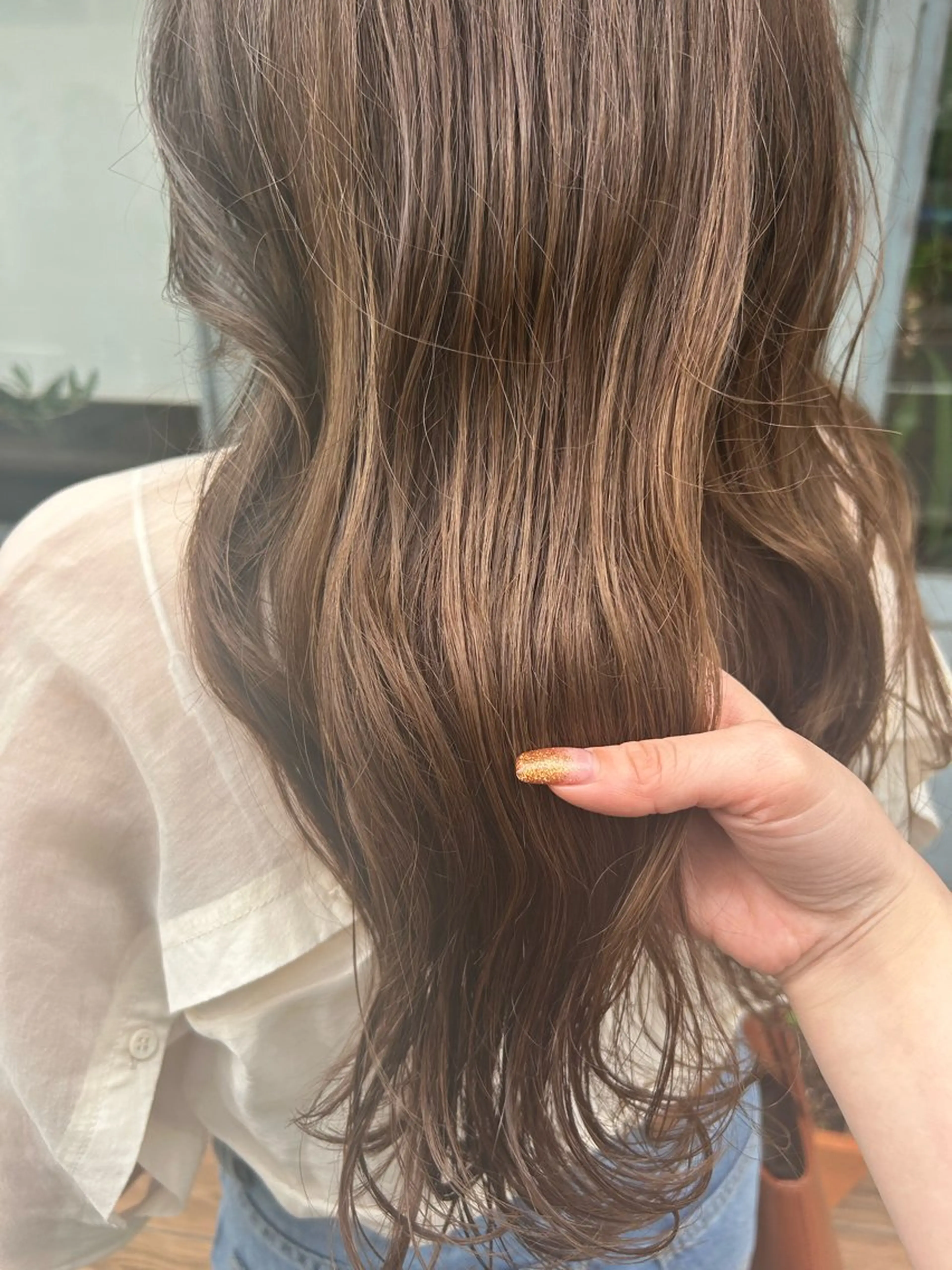 ロング カット ヘアカラー トリートメント ボブ/暖色/透明 感カラー/Sachiのヘアスタイル