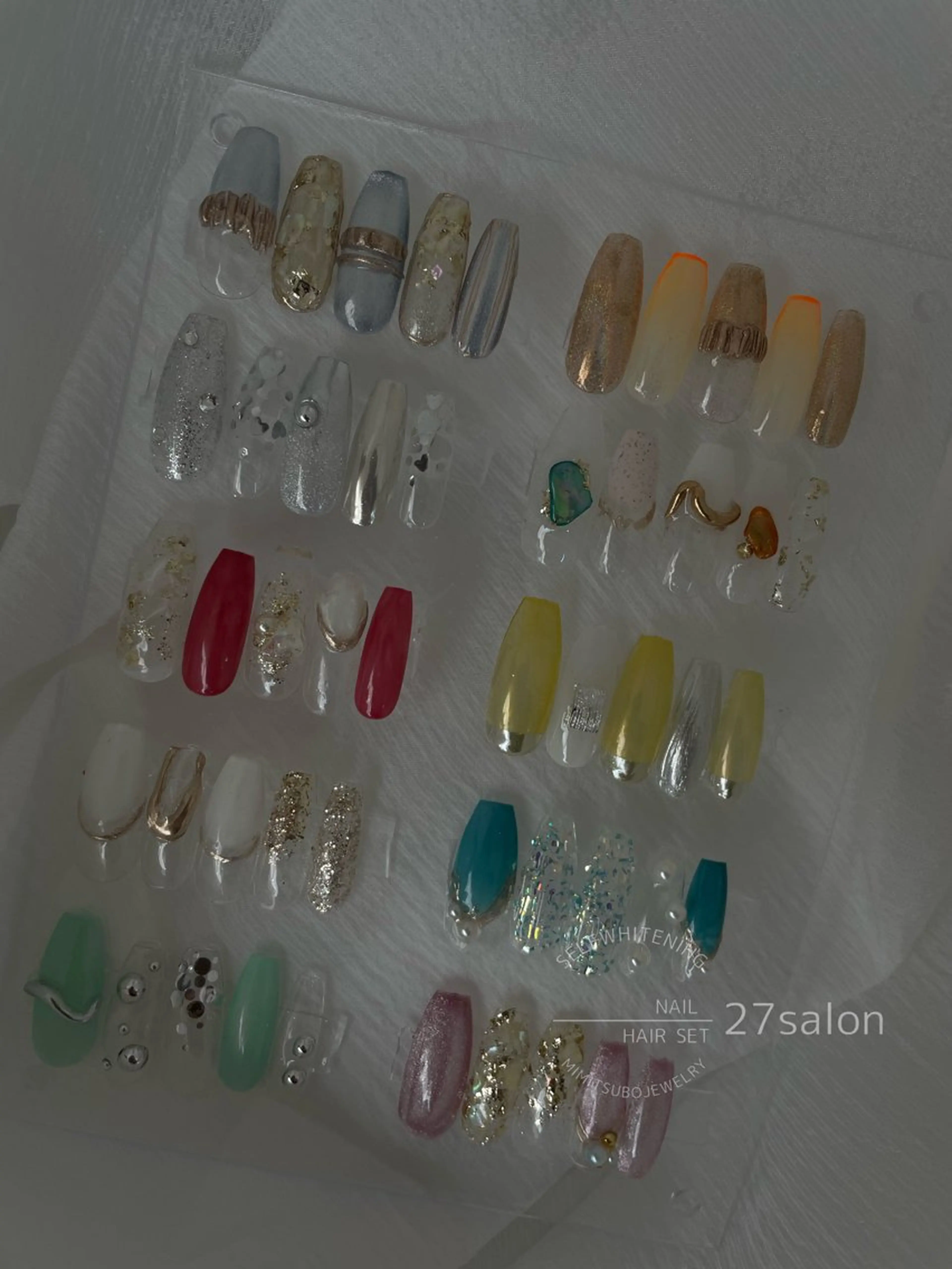 ネイル 夏ネイル ハンドネイル 27salon yuinaのネイルデザイン