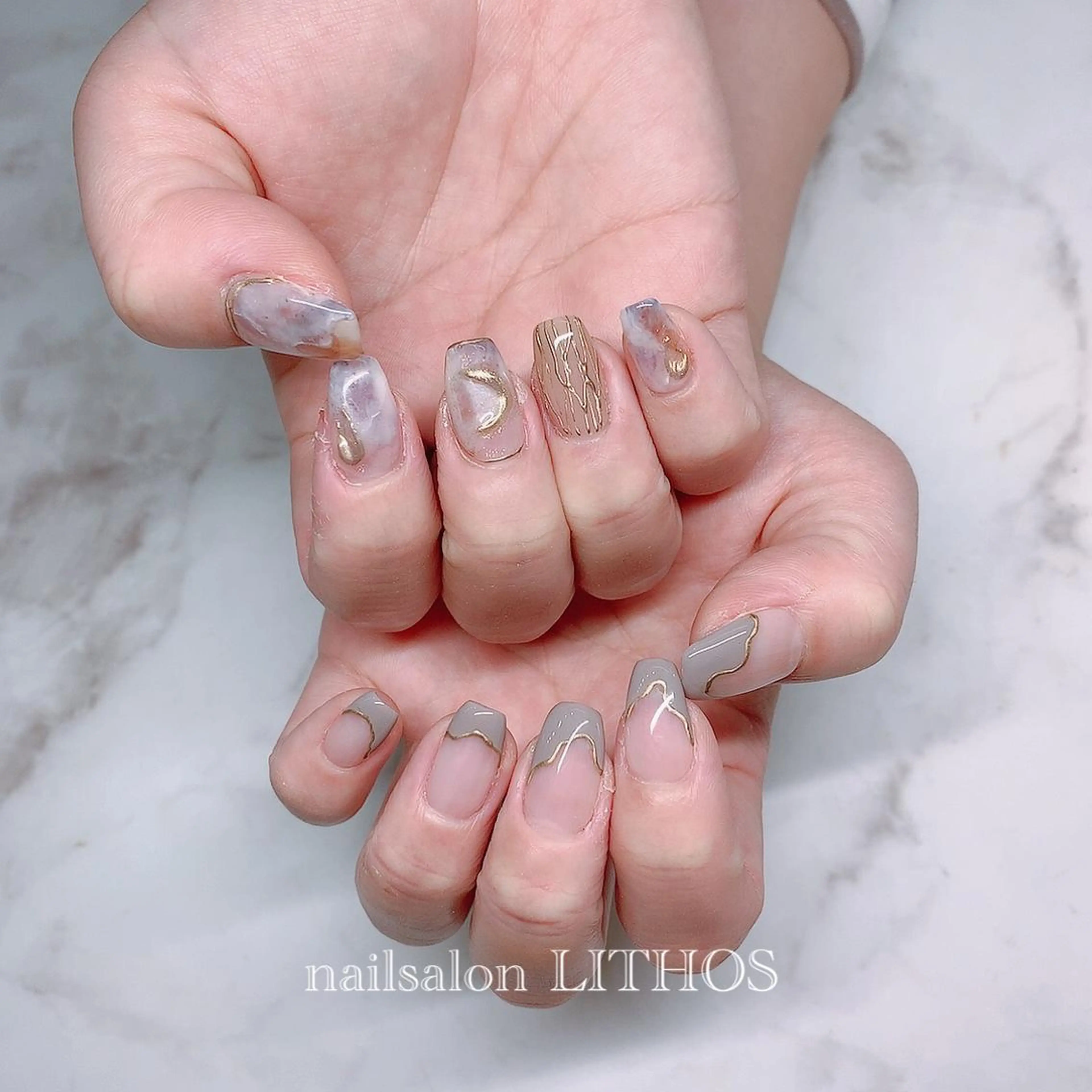 ネイル ハンドネイル nailsalon Lithos所属・nailsalon Recontreのネイルデザイン