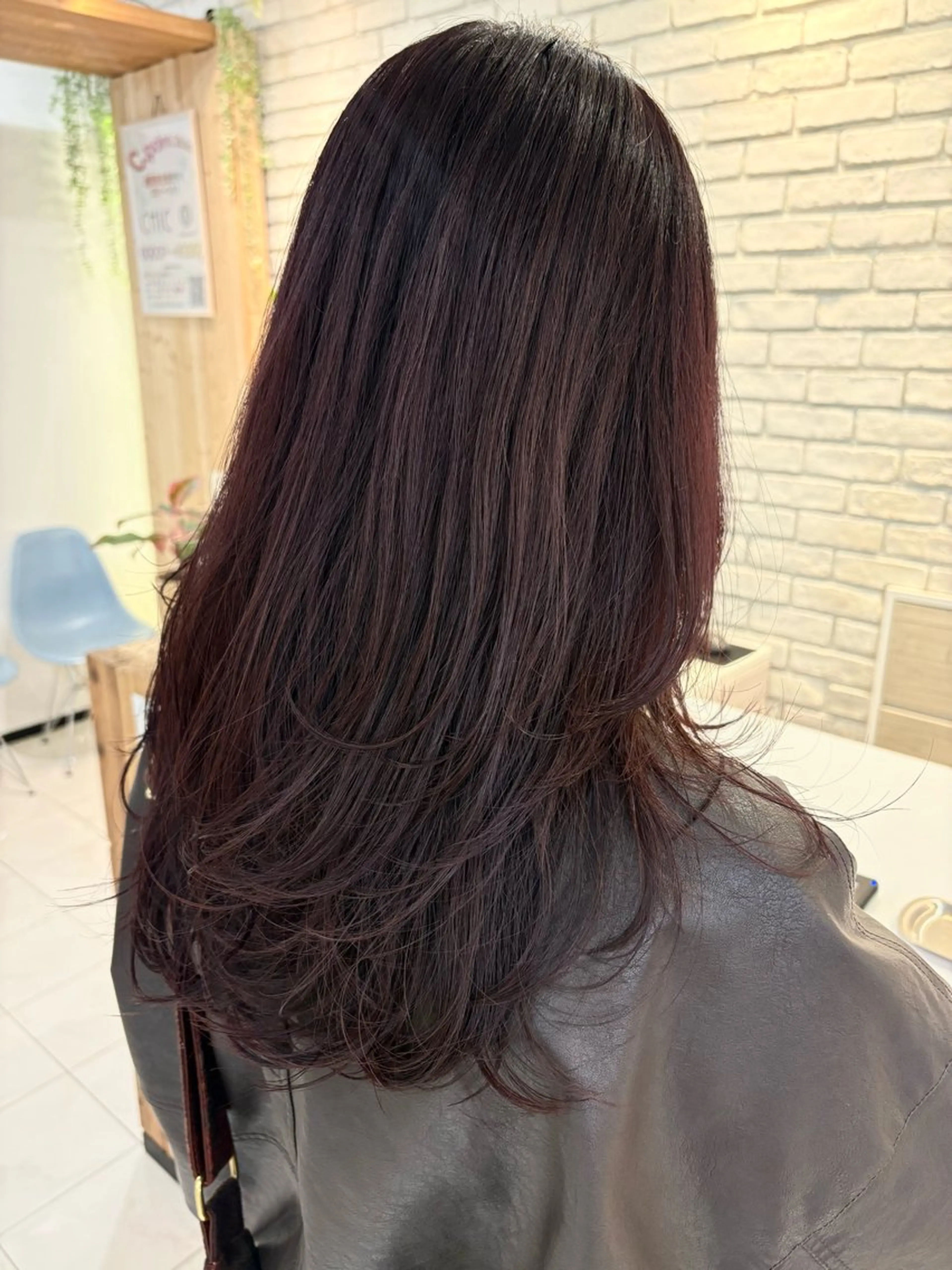 ロング レイヤーカット カット ヘアカラー くびれヘア/レイヤー カット/ユウカのヘアスタイル