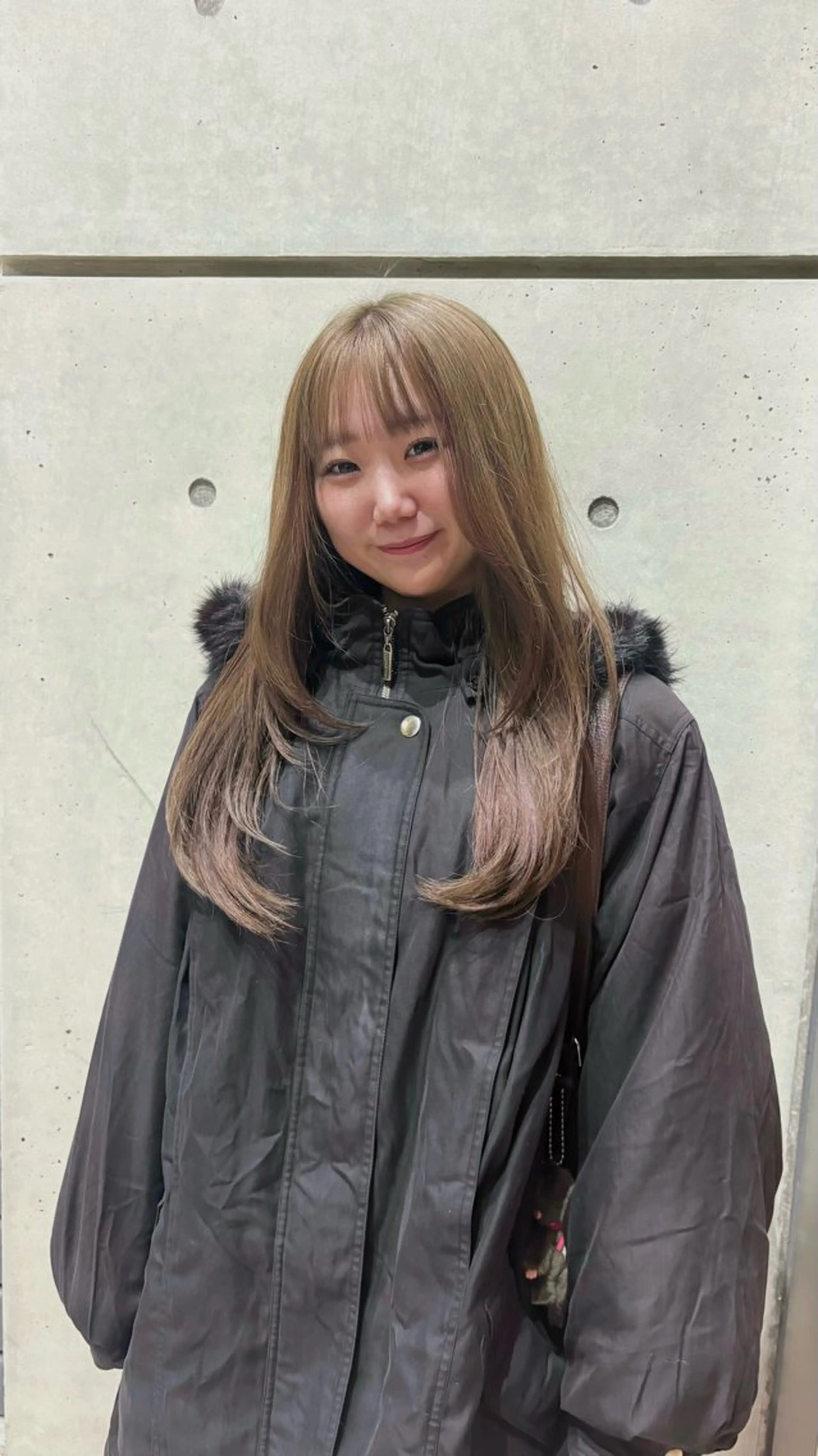 ロング カラー ヘアカラー 暖色カラーワンカラー ななほ🌷⋆⭒˚のヘアスタイル