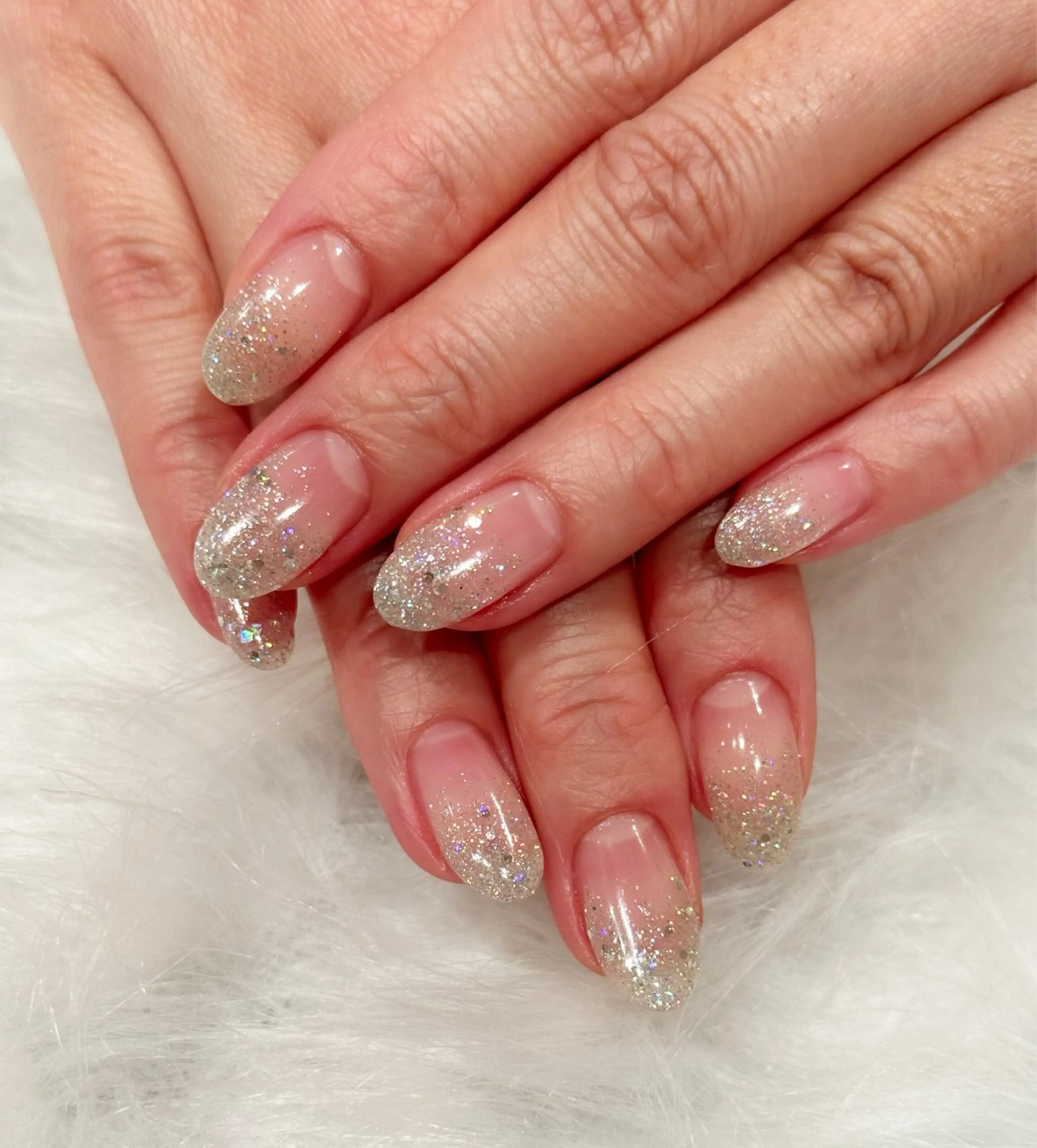 ラメグラデーション(オフ込み)の写真