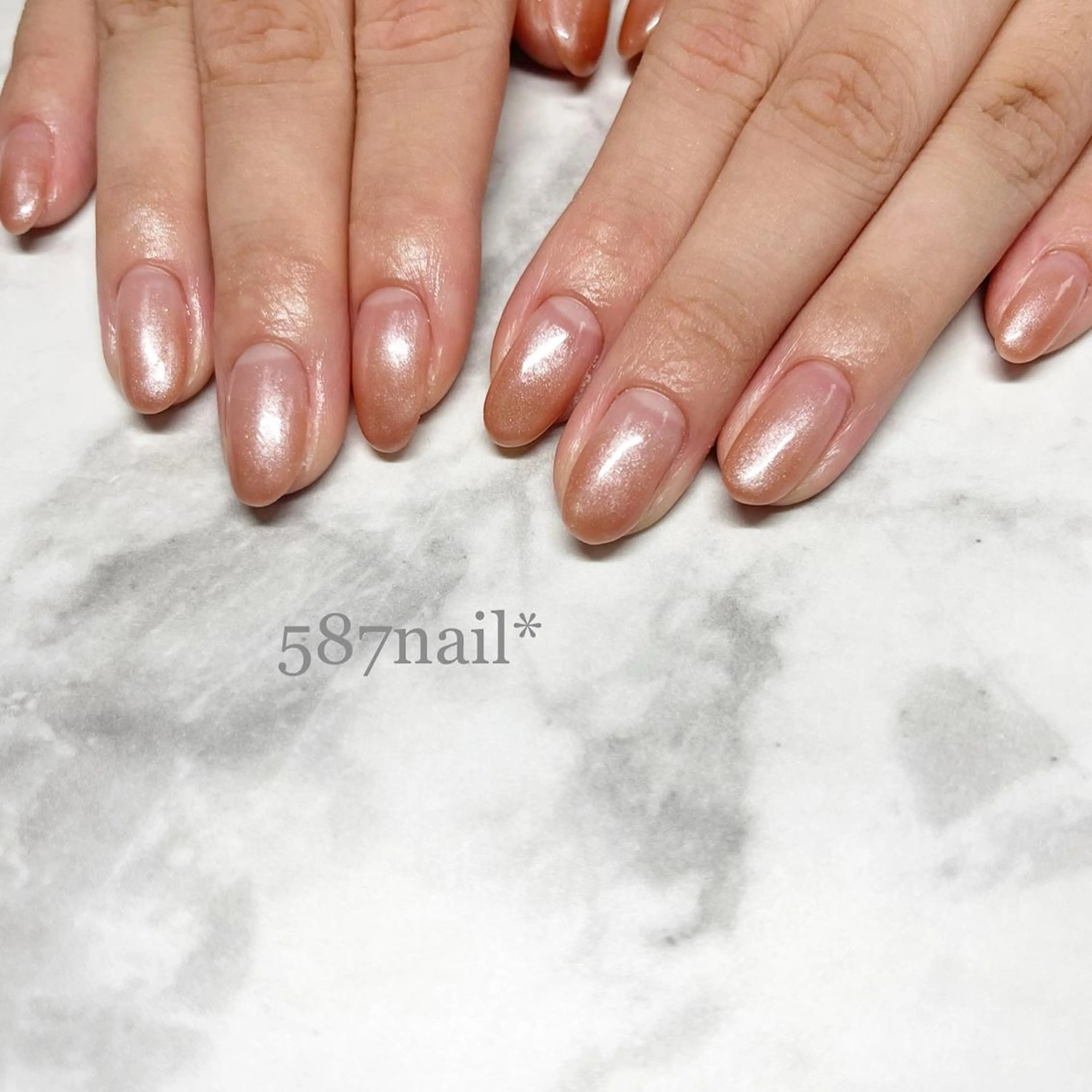 ネイル ブラウン 587nail *のネイルデザイン