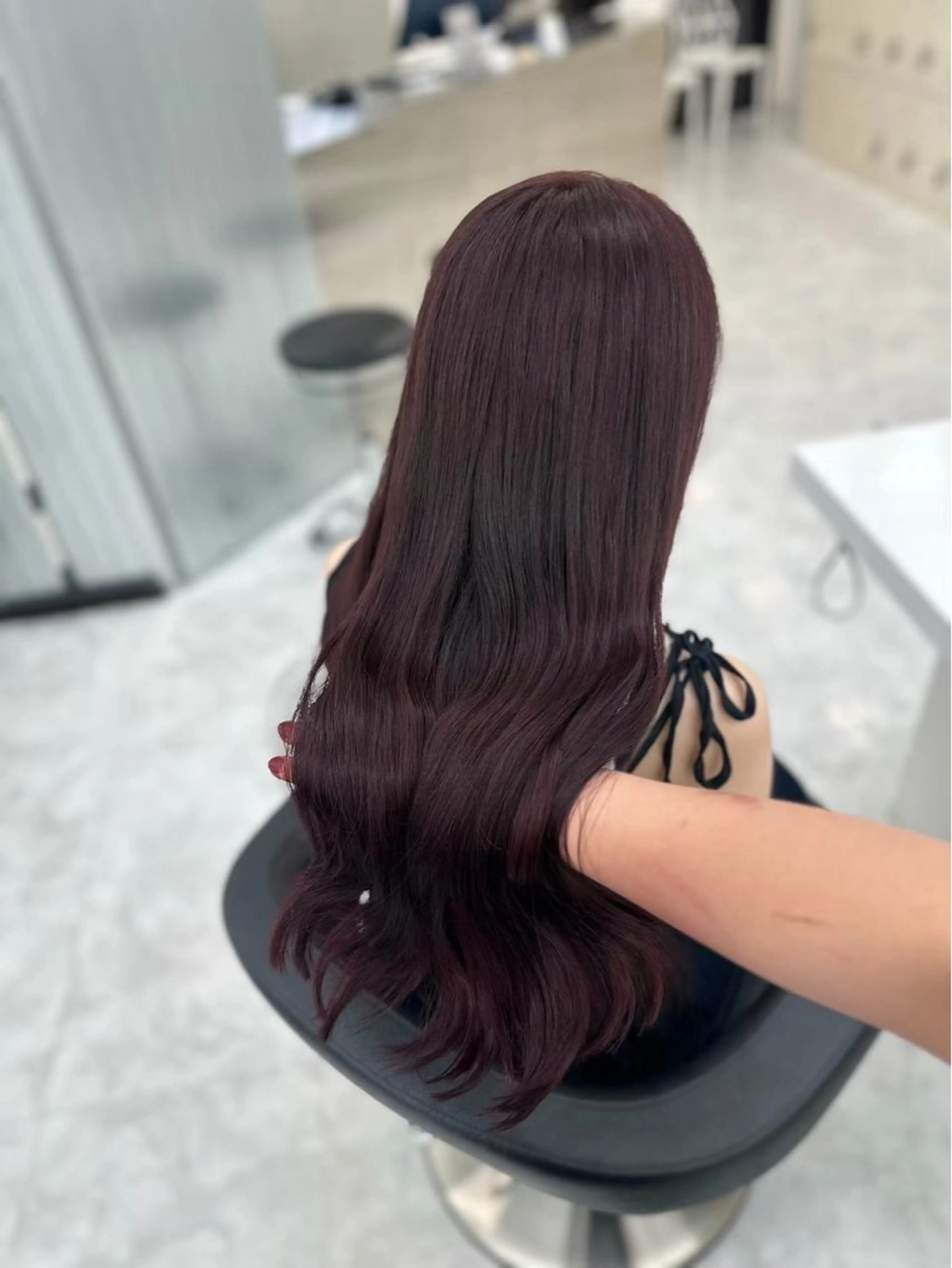 カラー 透明感カラー ヘアカラー トリートメント 🤍Mei🤍赤み消 し透明感ツヤカラーのヘアスタイル