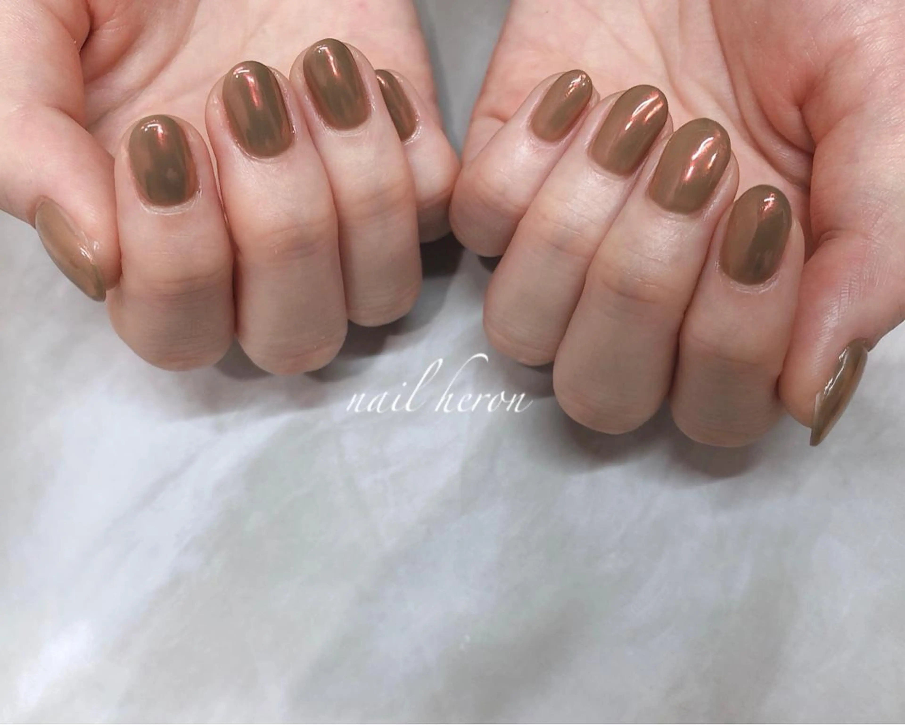 ネイル オーロラネイル 赤色 ハンドネイル nail heron所属・saki_ nail heronのその他イメージ