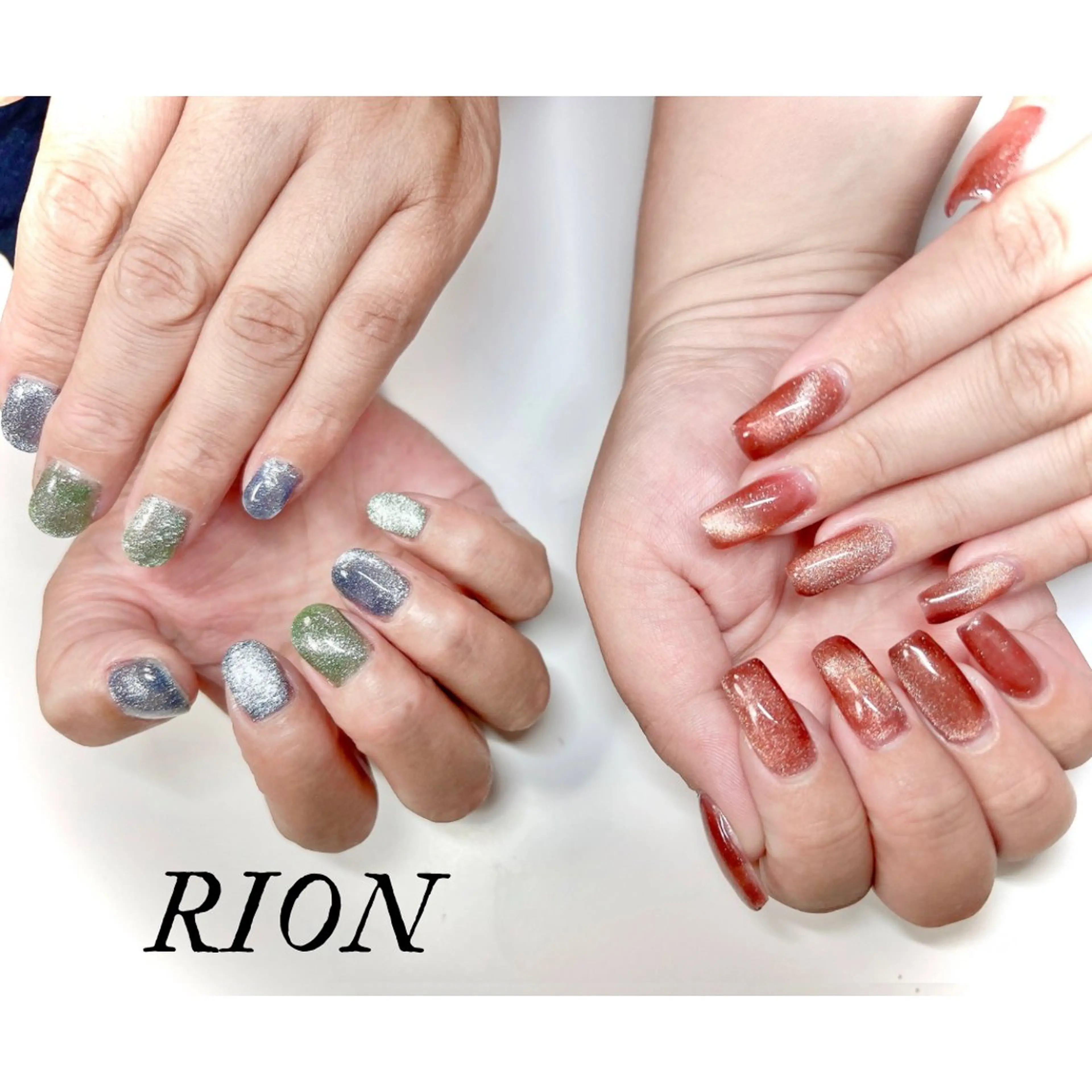 ネイル 長さ出し マグネットネイル ワンカラーネイル 加藤 恵のネイルデザイン