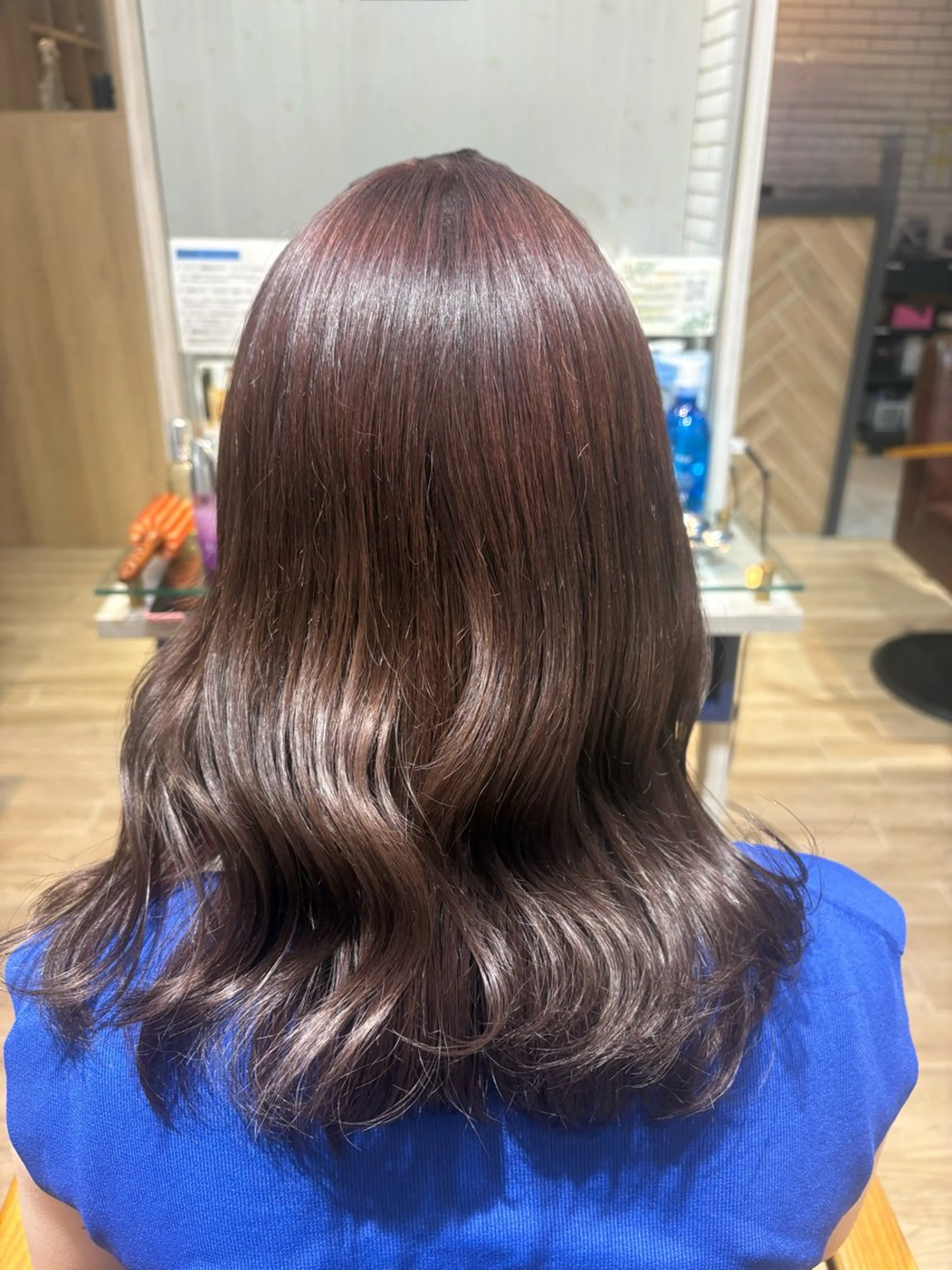 セミロング ヘアカラー メンズカット/センタ ーパート /マミヤのヘアスタイル