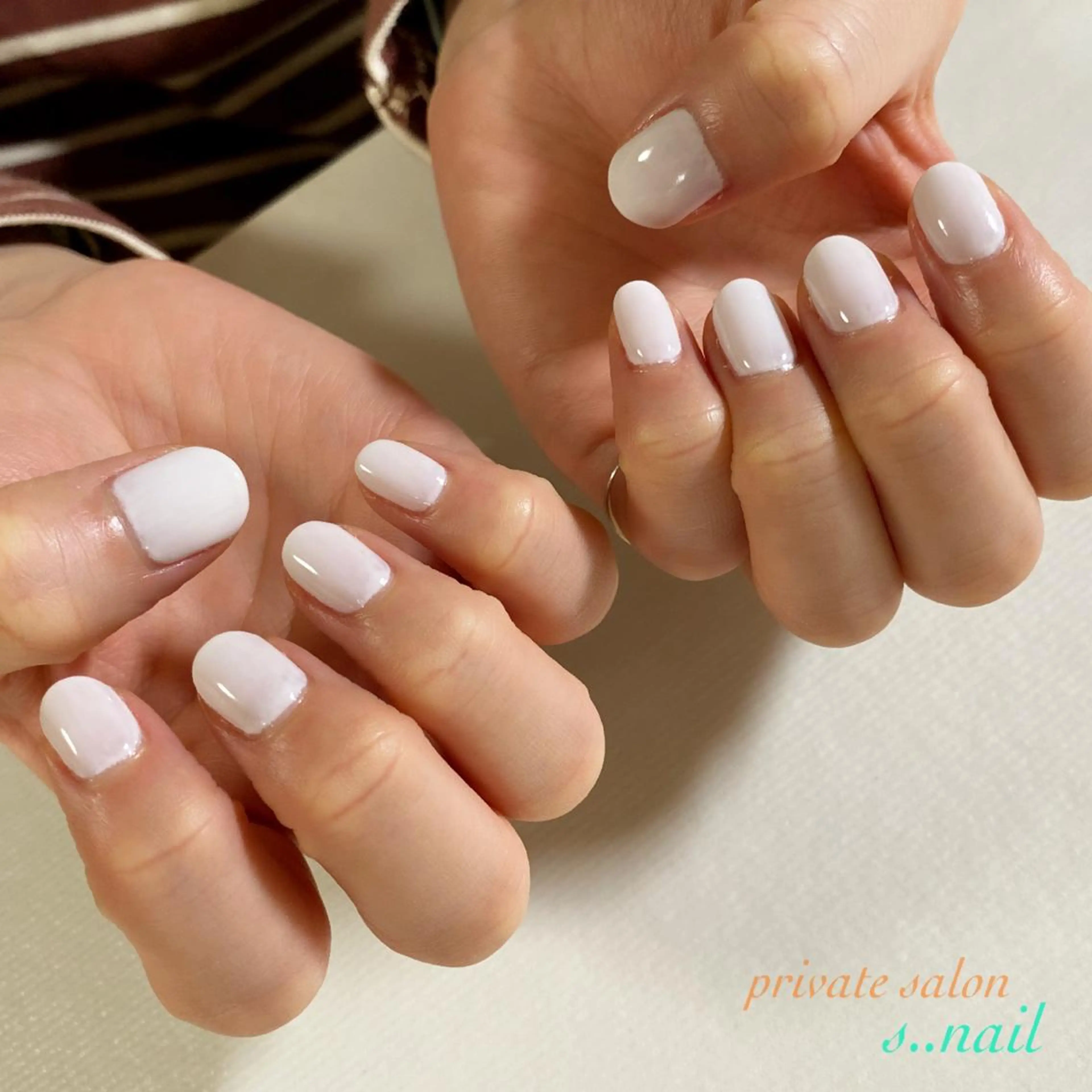 ネイル ワンカラーネイル ホワイト s..nail / MORITAのネイルデザイン